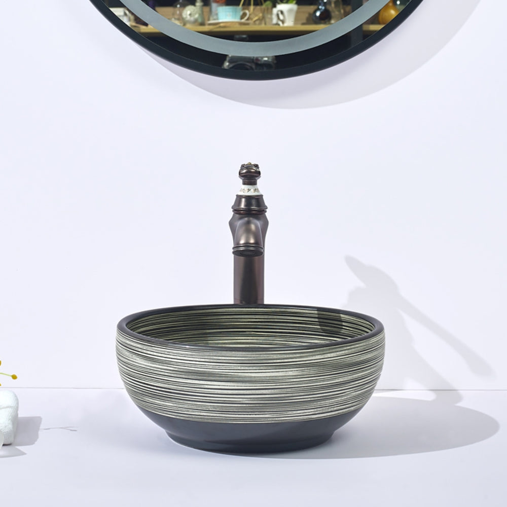 INFINITY ABOVE COUNTER BASIN ROUND PORCELAIN 360MM