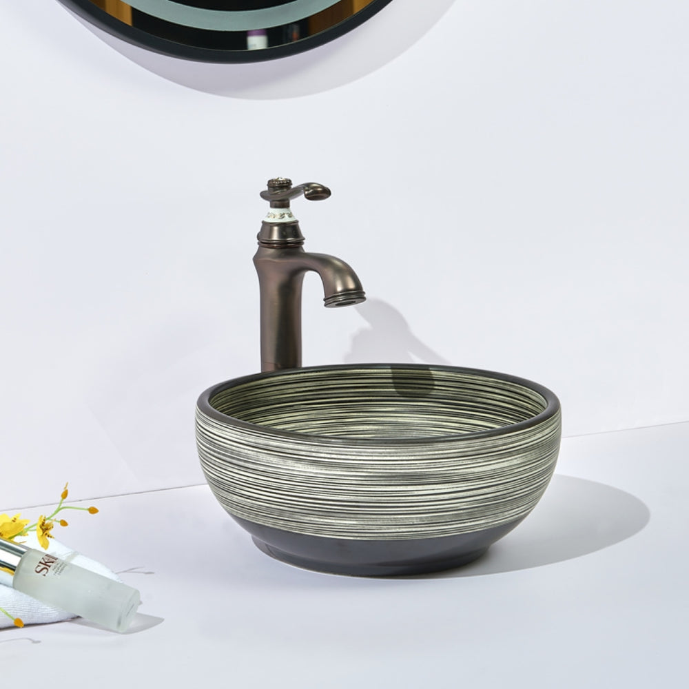 INFINITY ABOVE COUNTER BASIN ROUND PORCELAIN 360MM