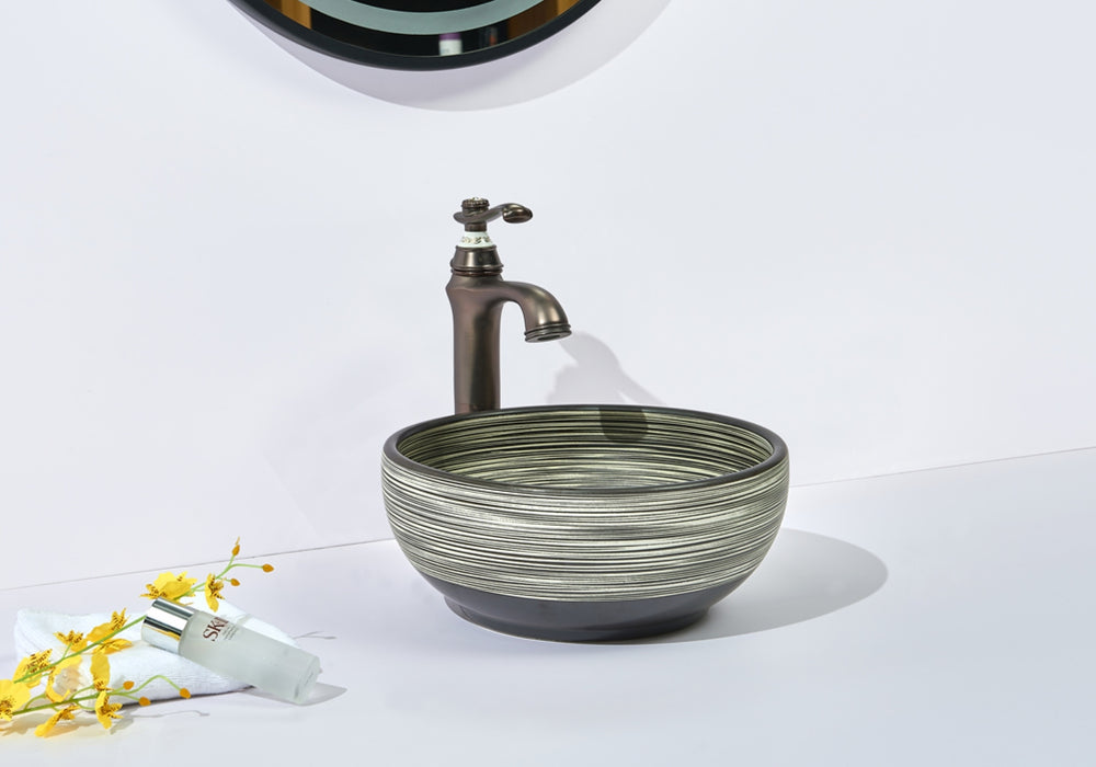 INFINITY ABOVE COUNTER BASIN ROUND PORCELAIN 360MM