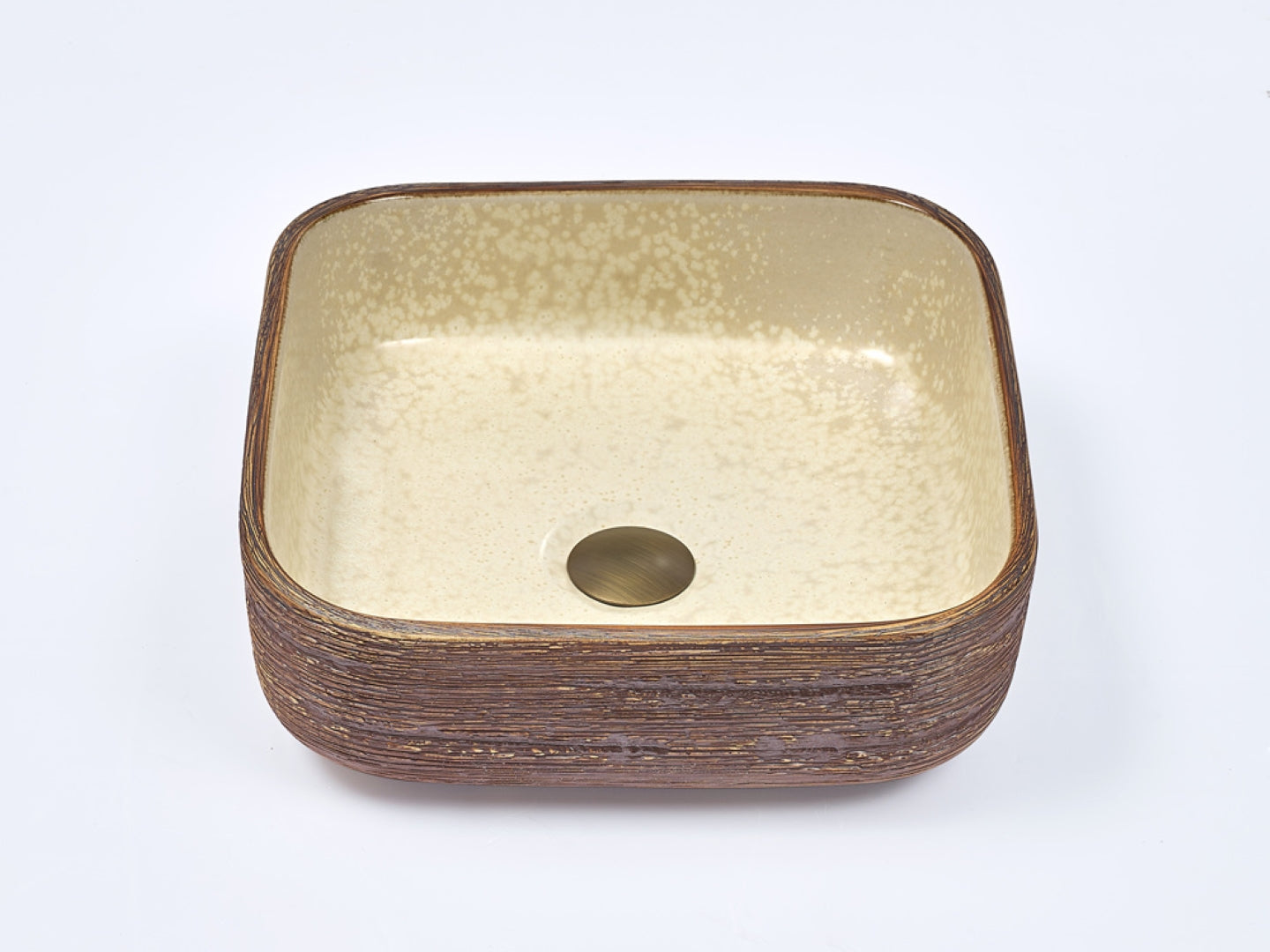 INFINITY ABOVE COUNTER BASIN SQUARE PORCELAIN 390MM