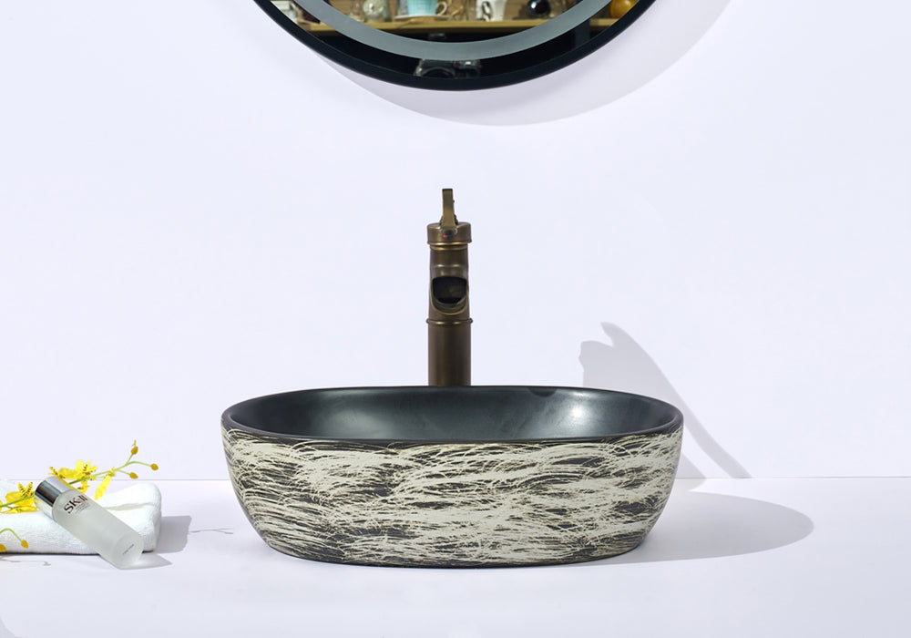 INFINITY ABOVE COUNTER BASIN OVAL PORCELAIN 475MM