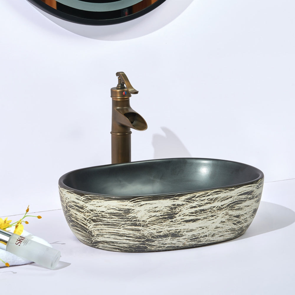 INFINITY ABOVE COUNTER BASIN OVAL PORCELAIN 475MM