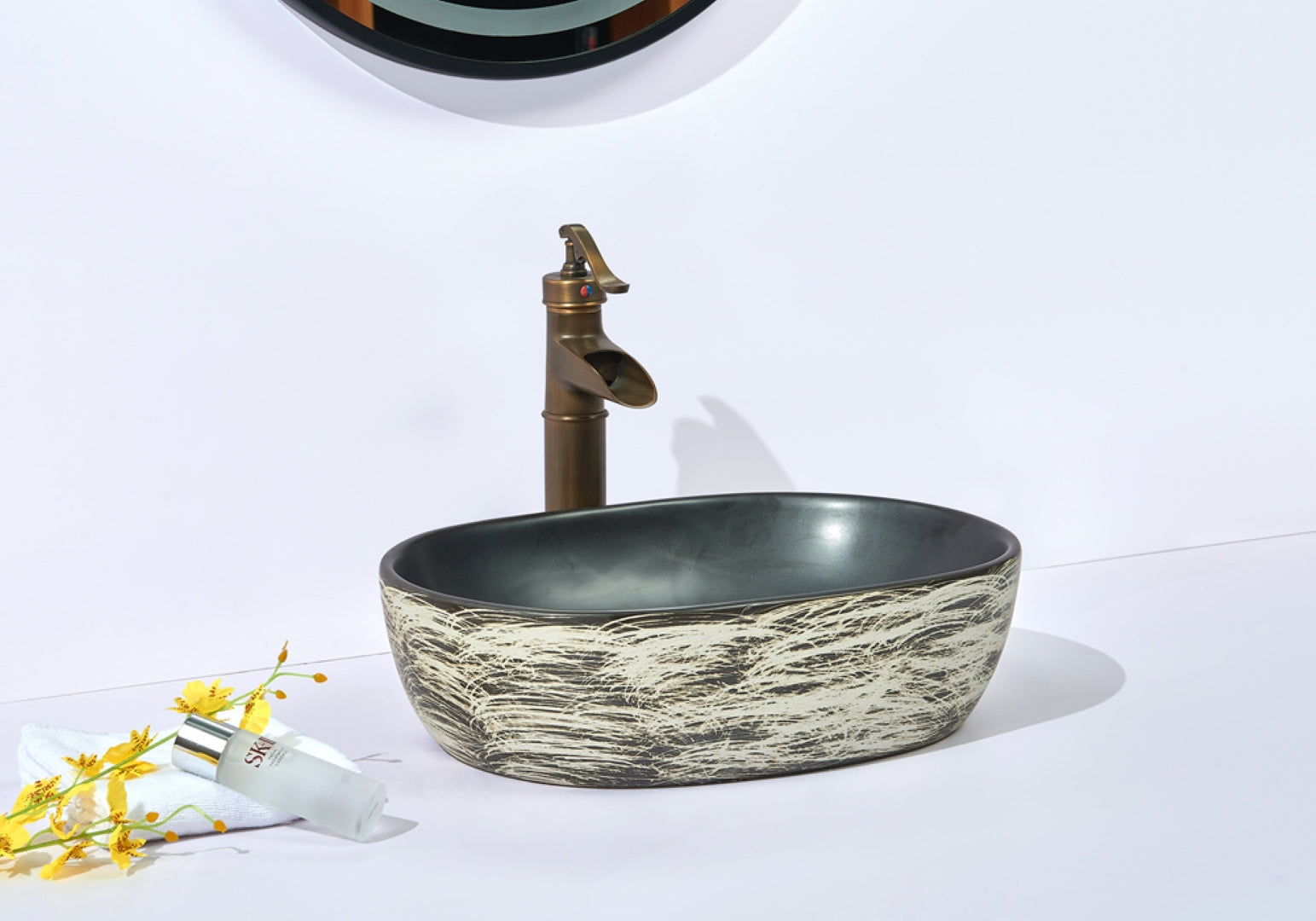 INFINITY ABOVE COUNTER BASIN OVAL PORCELAIN 475MM