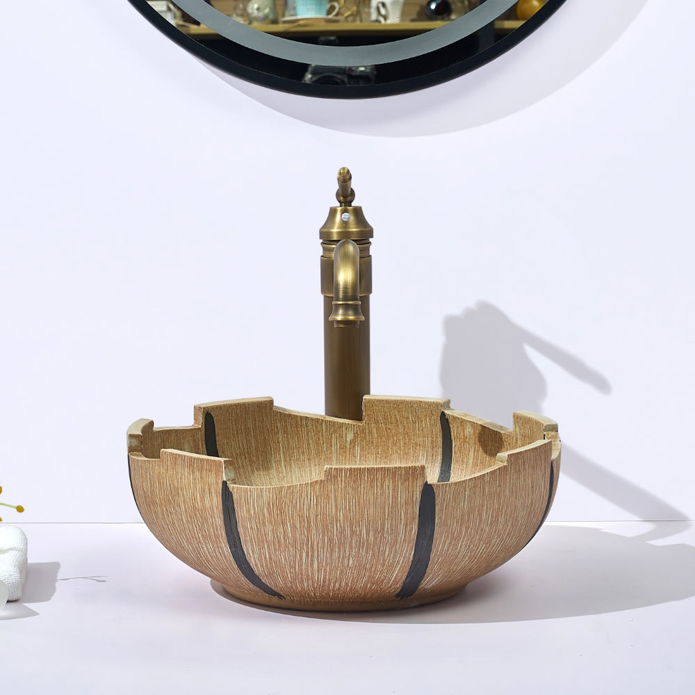 INFINITY ABOVE COUNTER BASIN ROUND PORCELAIN 410MM