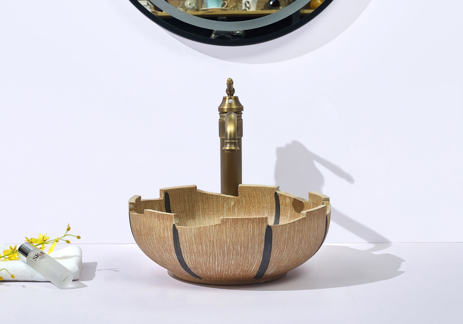 INFINITY ABOVE COUNTER BASIN ROUND PORCELAIN 410MM