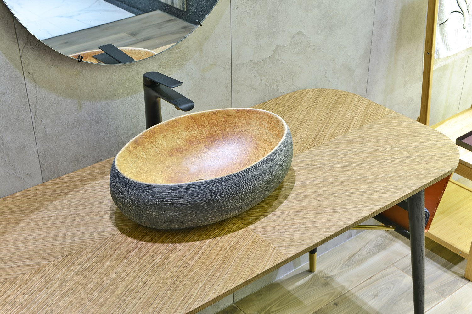 INFINITY ART BASIN PORCELAIN OVAL 470MM