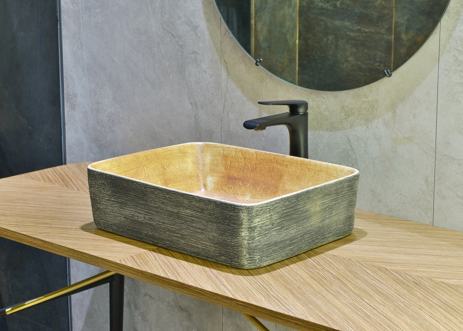 INFINITY ART BASIN PORCELAIN RECTANGULAR 470MM