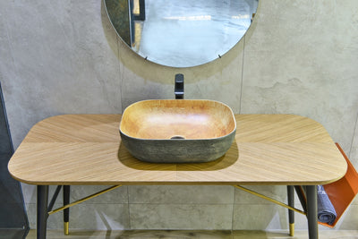 INFINITY ART BASIN PORCELAIN RECTANGULAR 490MM