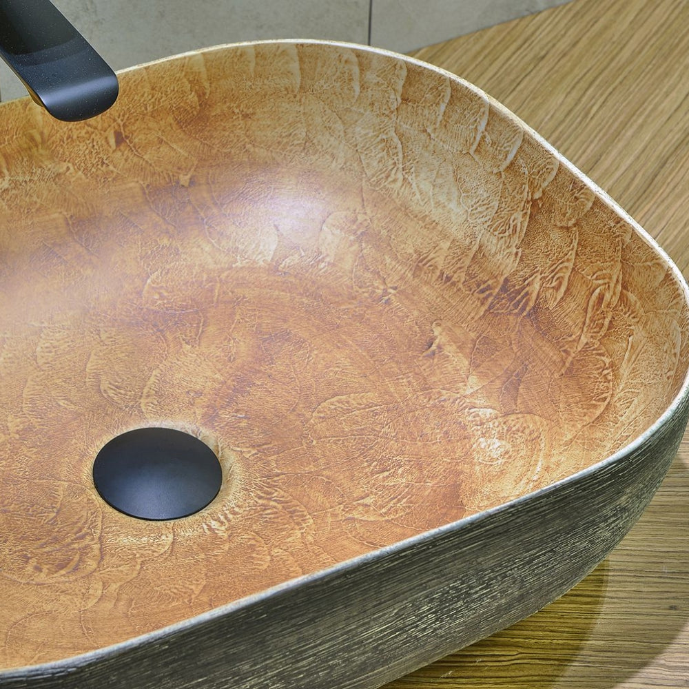 INFINITY ART BASIN PORCELAIN RECTANGULAR 490MM