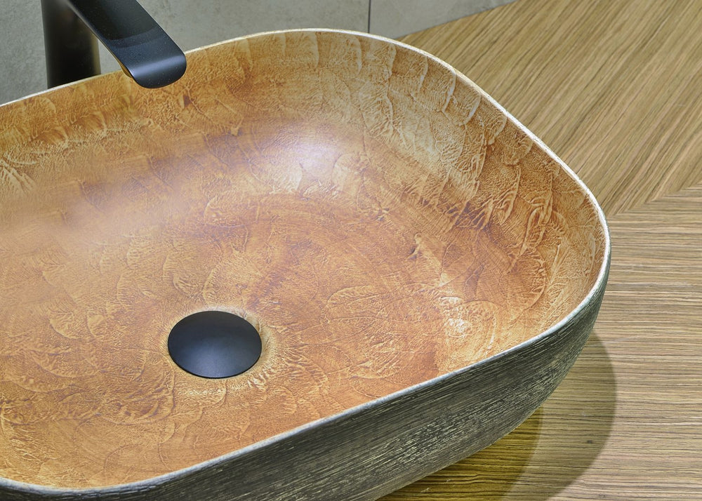 INFINITY ART BASIN PORCELAIN RECTANGULAR 490MM