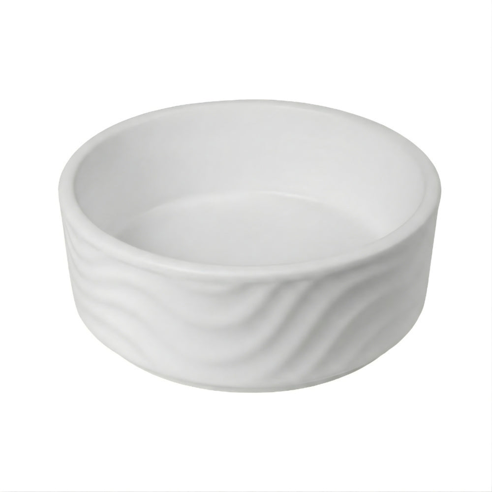 INFINITY ABOVE COUNTER CERAMIC BASIN MATTE WHITE 420MM