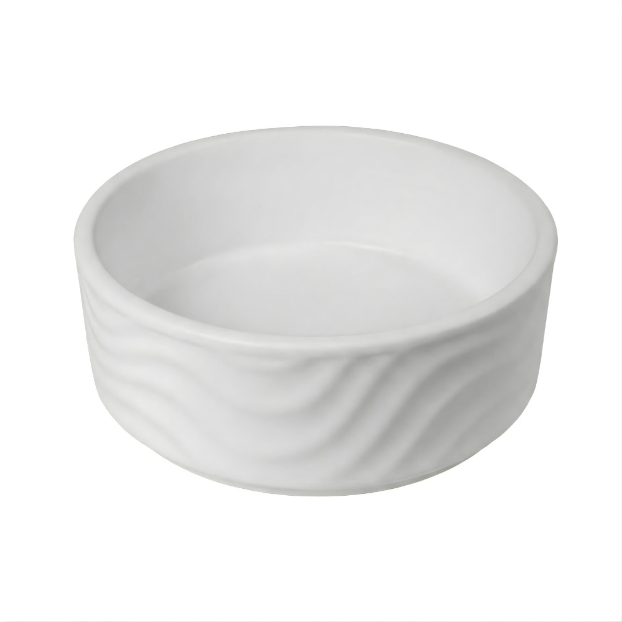 INFINITY ABOVE COUNTER CERAMIC BASIN MATTE WHITE 420MM