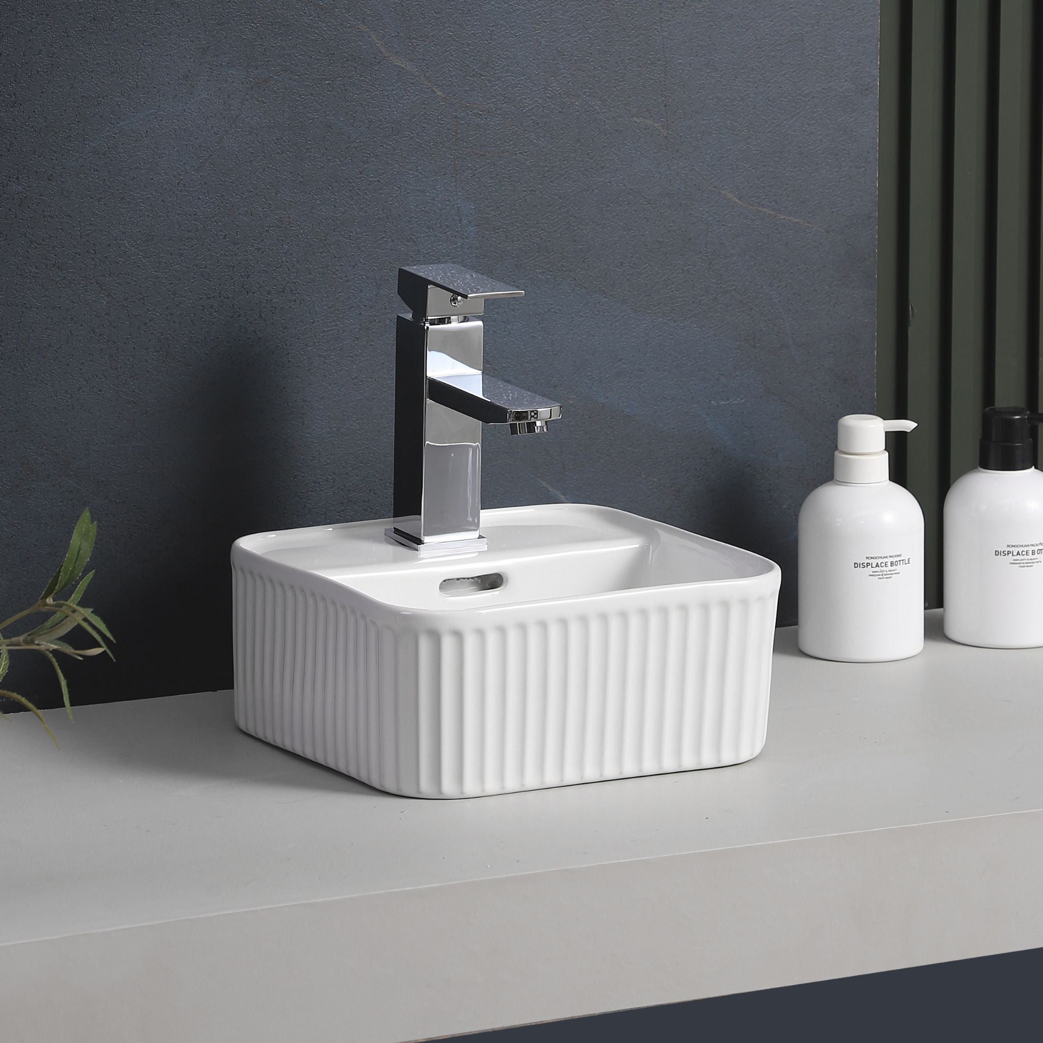 INFINITY ABOVE COUNTER CERAMIC BASIN GLOSS WHITE 275MM