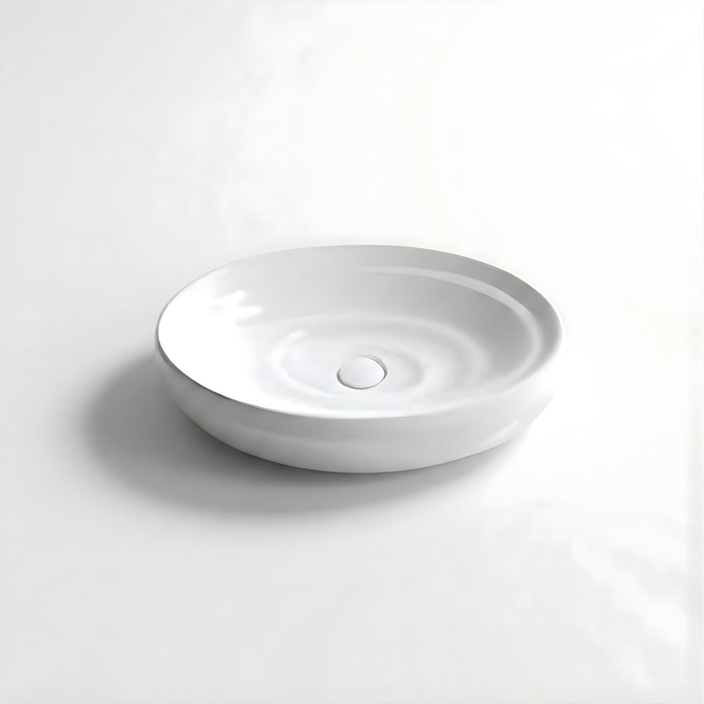 INFINITY ABOVE COUNTER CERAMIC BASIN MATTE WHITE 600MM