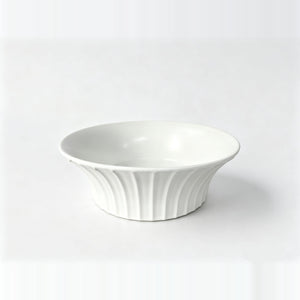 INFINITY CERAMIC BASIN ABOVE COUNTER ROUND MATTE WHITE 395MM