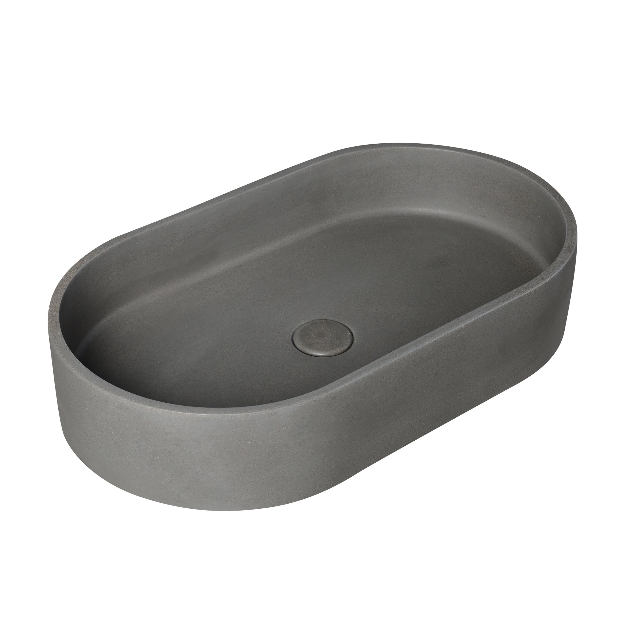 INFINITY ABOVE COUNTER CONCRETE BASIN MATTE GREY 582MM
