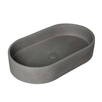 INFINITY ABOVE COUNTER CONCRETE BASIN MATTE GREY 582MM