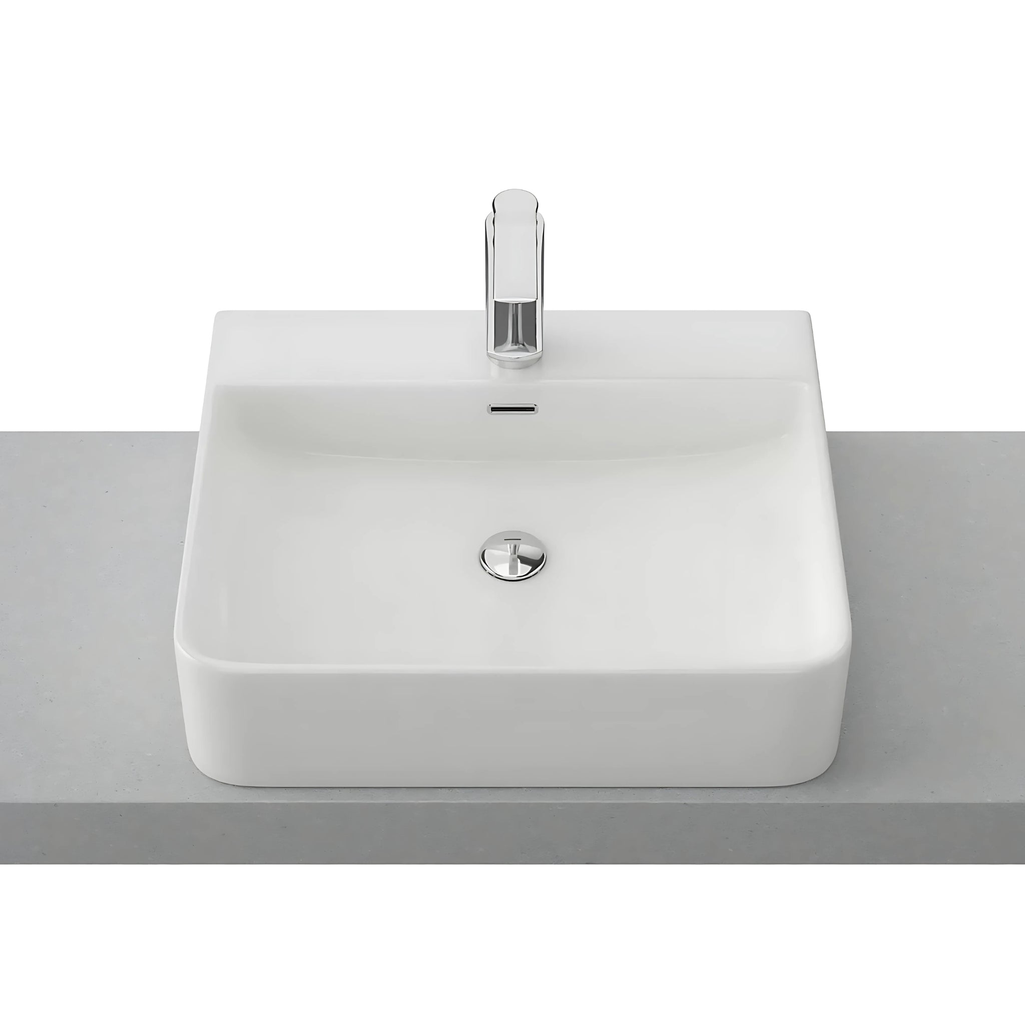 TIMBERLINE ICONIC ABOVE COUNTER BASIN GLOSS WHITE (AVAILABLE IN 420MM AND 500MM)
