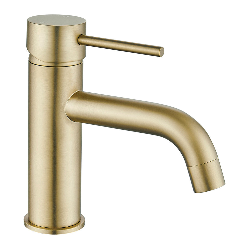 HELLYCAR IDEAL LEAD FREE BASIN MIXER 164MM BRUSHED GOLD