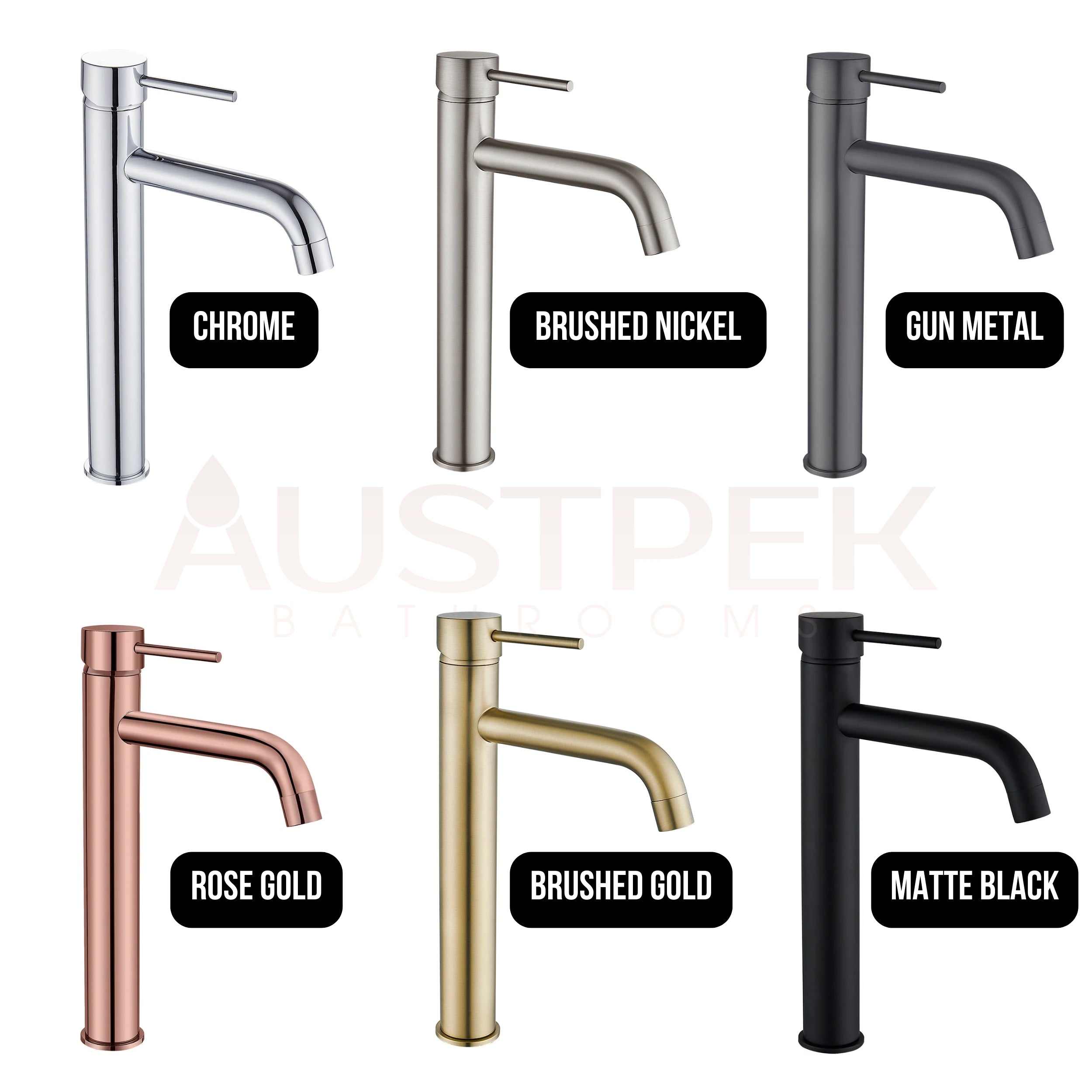 HELLYCAR IDEAL HIGH BASIN MIXER 315MM BRUSHED GOLD