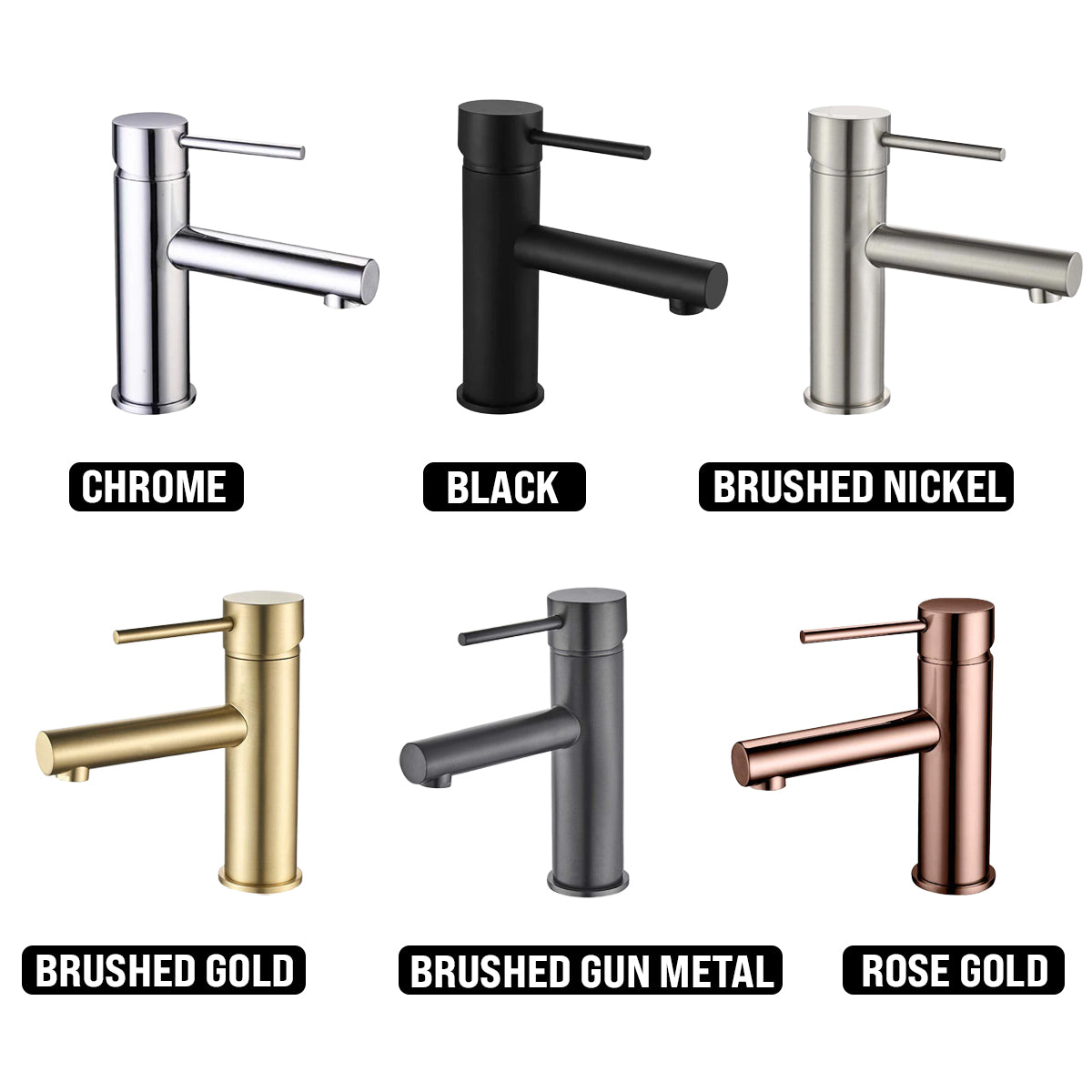 HELLYCAR IDEAL LEAD FREE BASIN MIXER 165MM BRUSHED GOLD