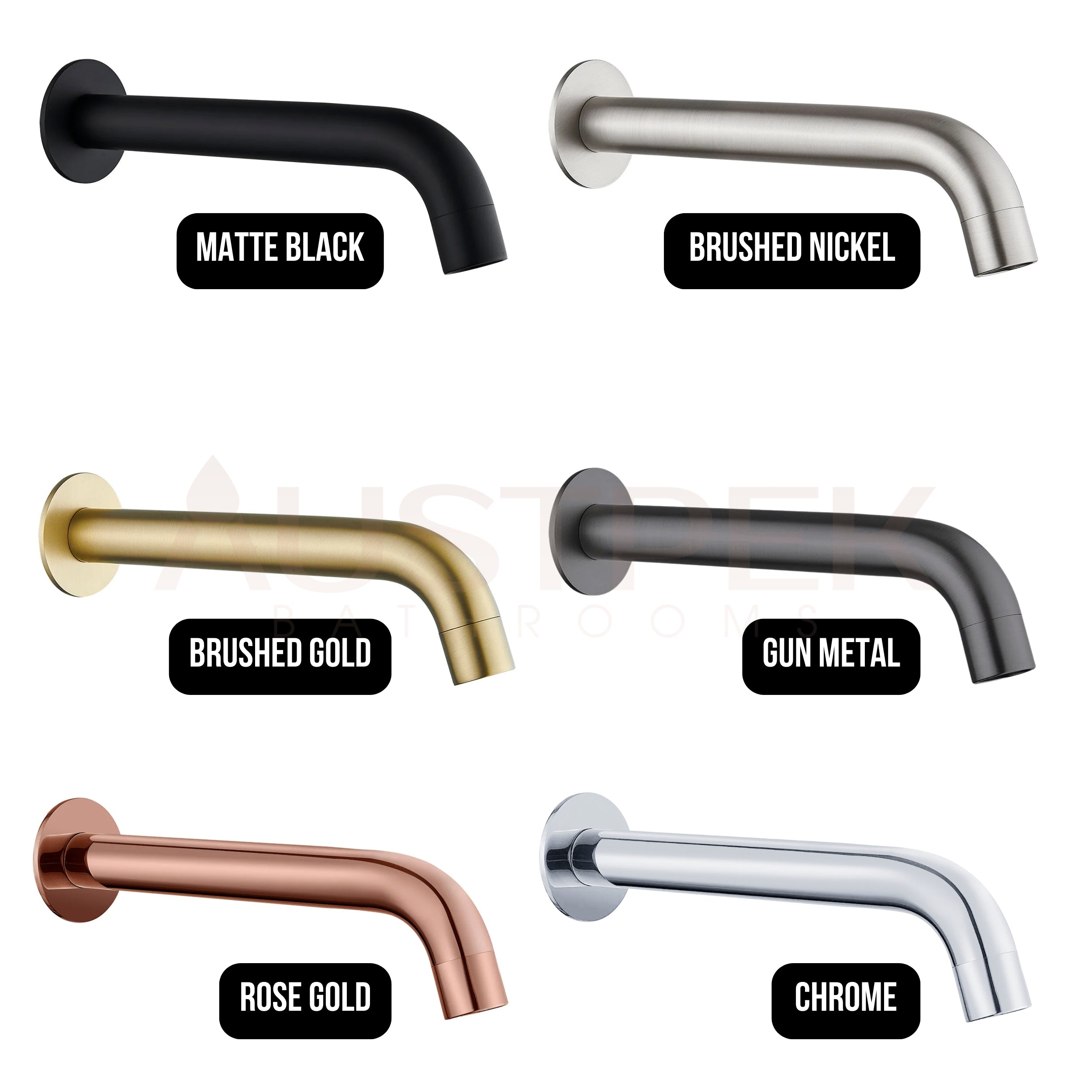 HELLYCAR IDEAL BATH OUTLET 210MM BRUSHED GOLD