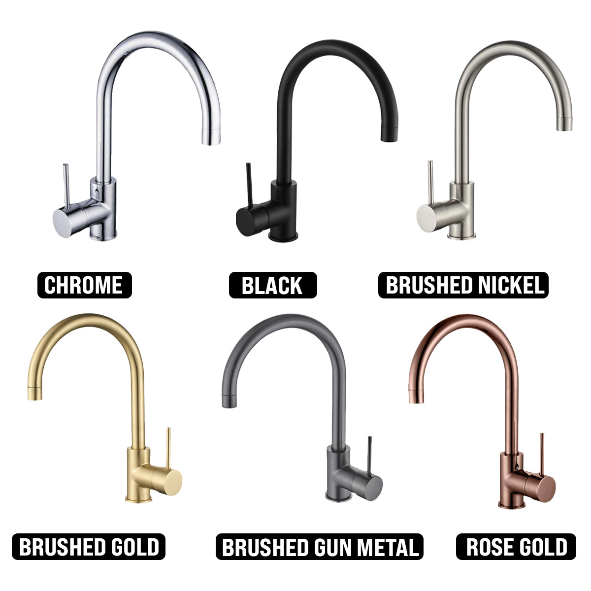 HELLYCAR IDEAL SINK MIXER 325MM BLACK