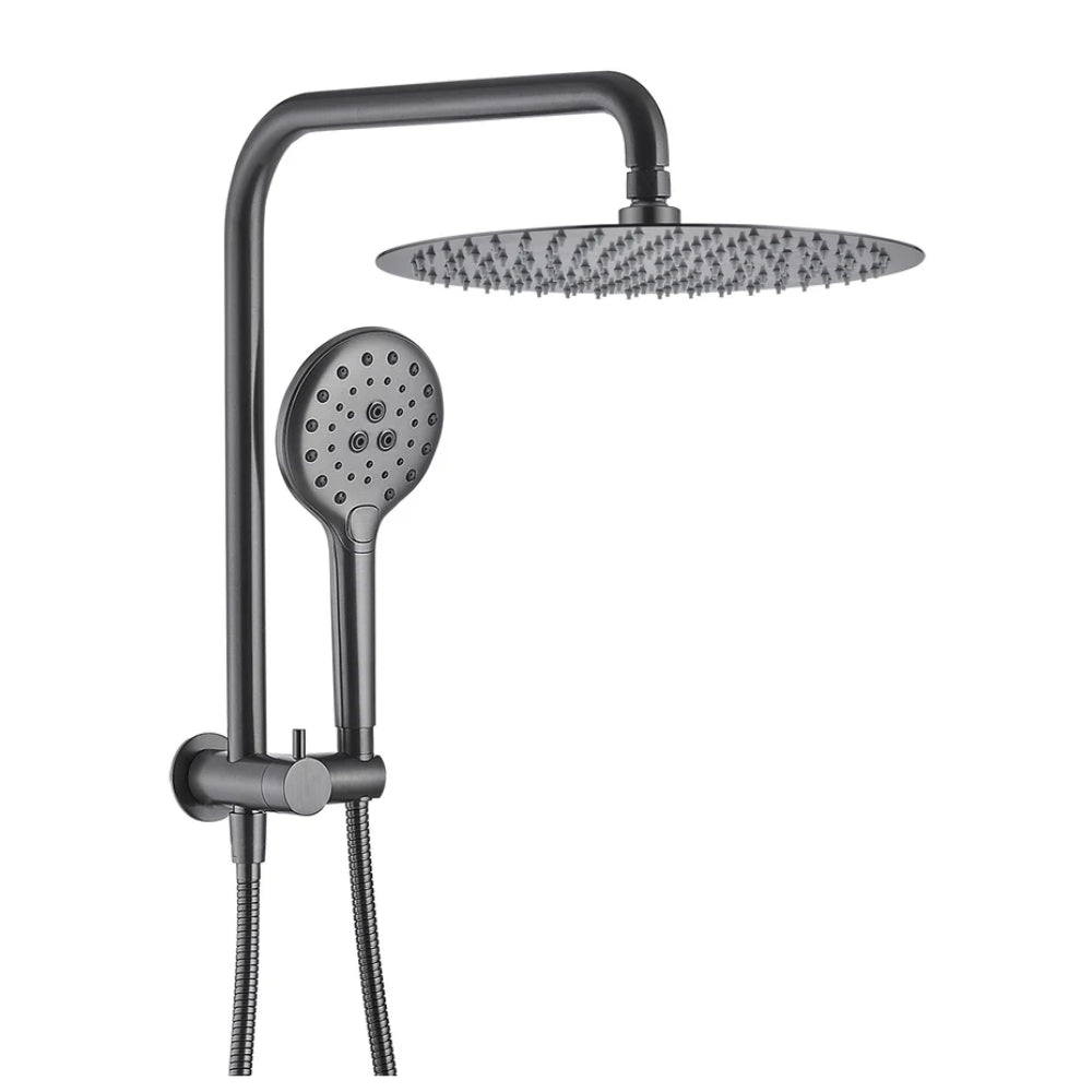 HELLYCAR IDEAL SHOWER SYSTEM BRUSHED GUN METAL