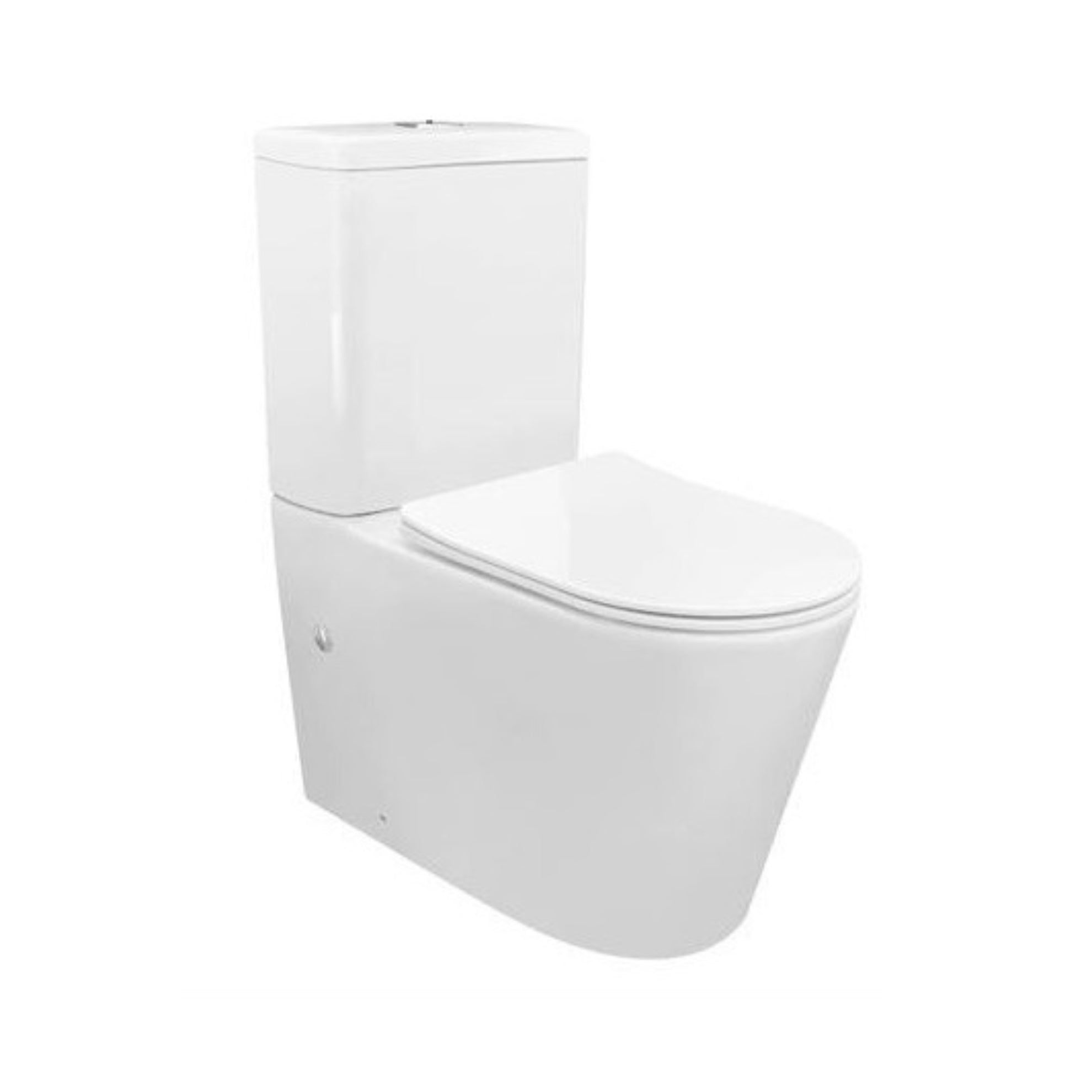 ATTICA GAIA WASHLET W/ REMOTE CONTROL AND INSPIRE TORNADO TOILET SUITE PACKAGE D-SHAPE GLOSS WHITE