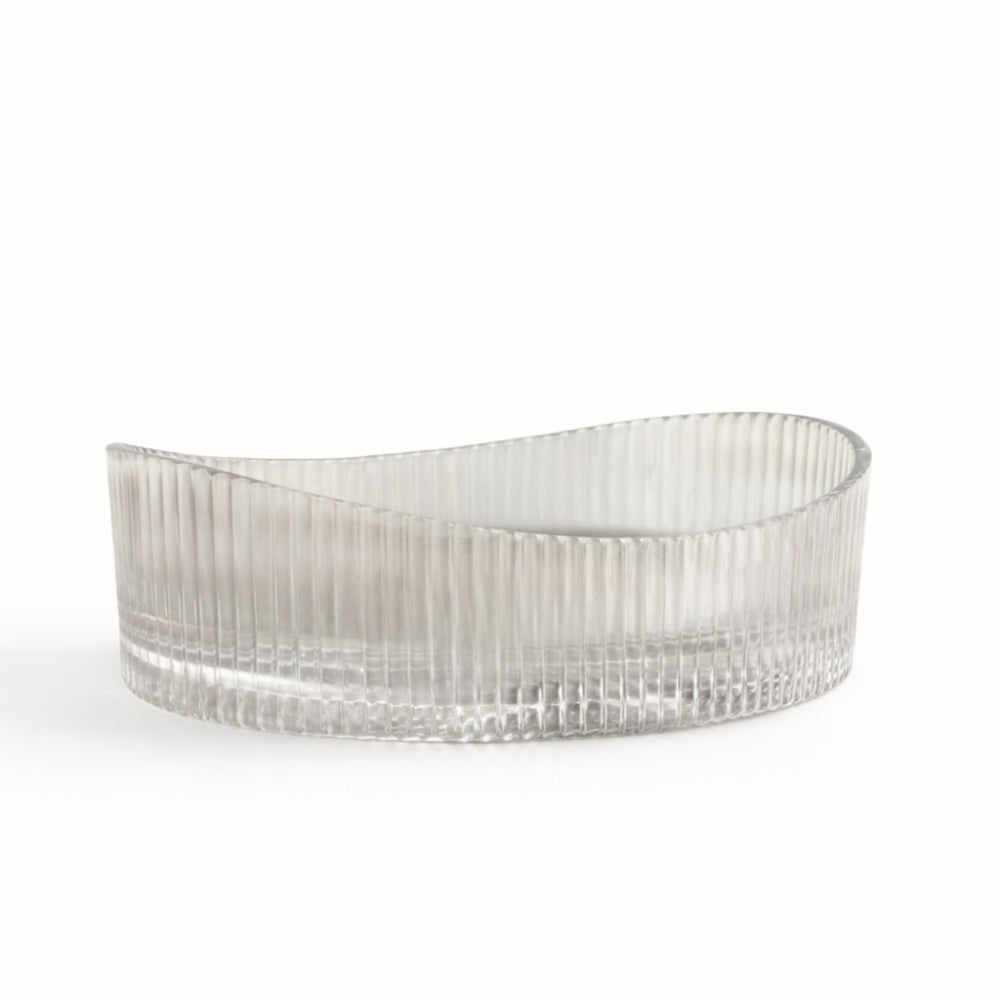 INFINITY ABOVE COUNTER GLASS BASIN GOLD 500MM