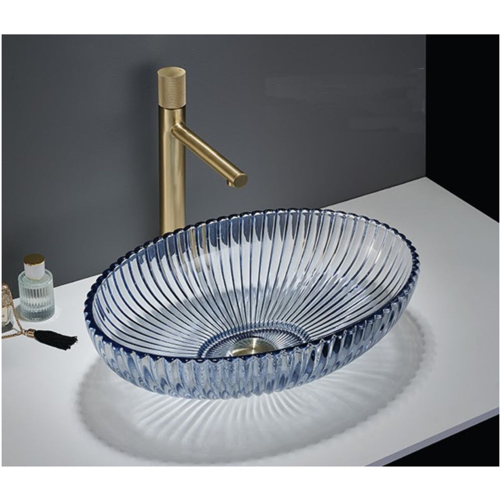 INFINITY ABOVE COUNTER GLASS BASIN 510MM