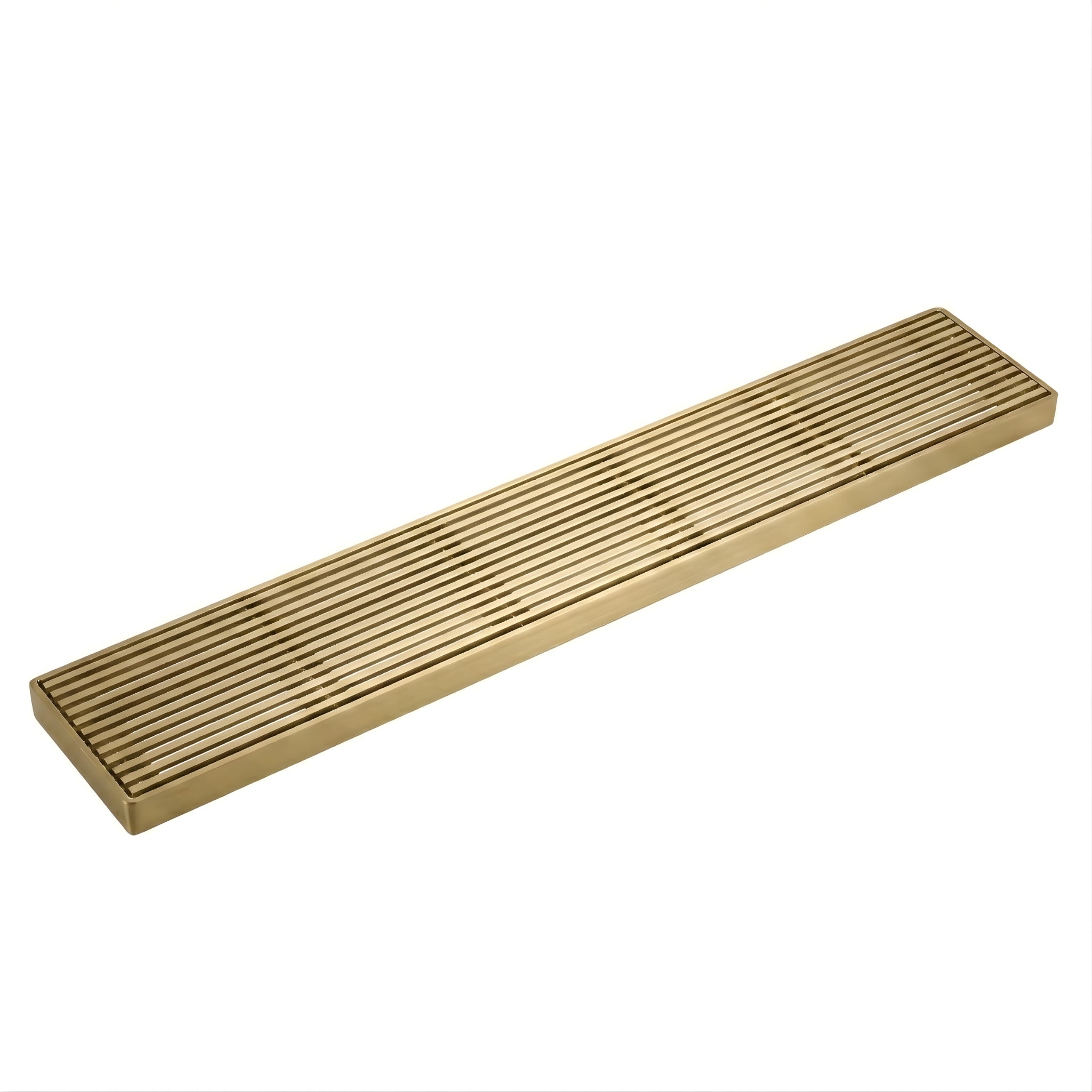 INFINITY GRILLS TILE INSERT FLOOR DRAIN BRUSHED GOLD (MULTIPLE SIZES AVAILABLE)