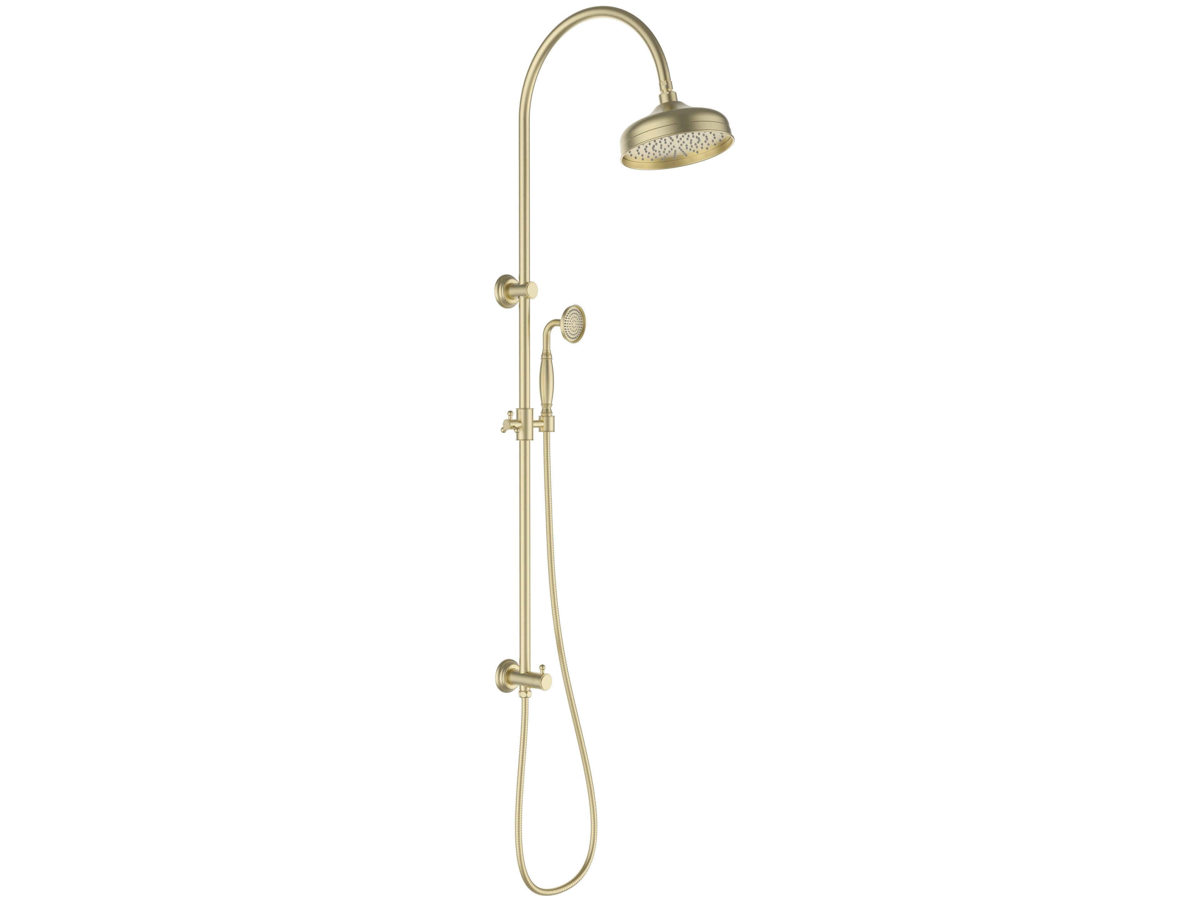 IKON CLASICO COMBINATION SHOWER SET 1311MM BRUSHED GOLD
