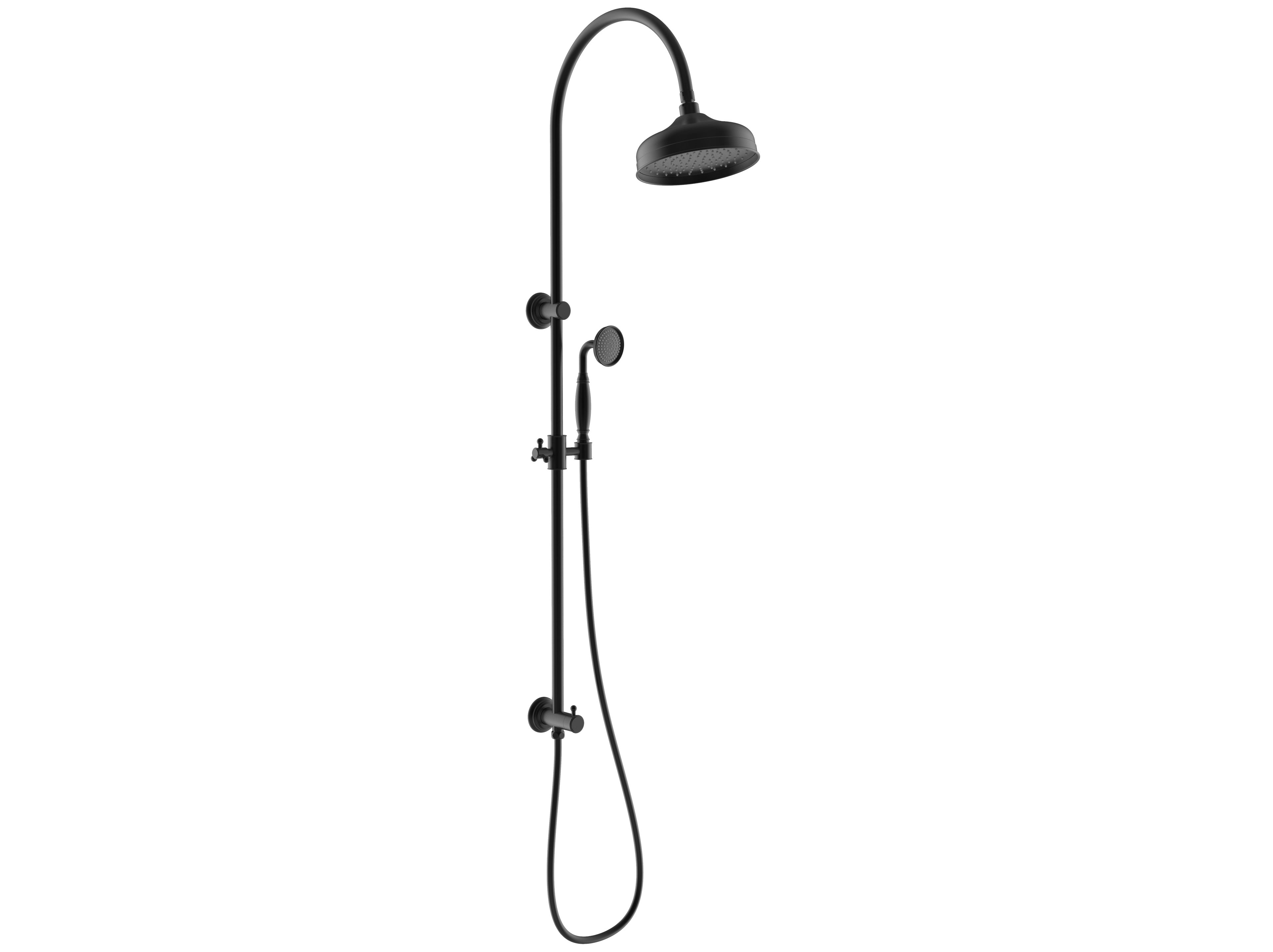 IKON CLASICO COMBINATION SHOWER SET 1311MM MATTE BLACK