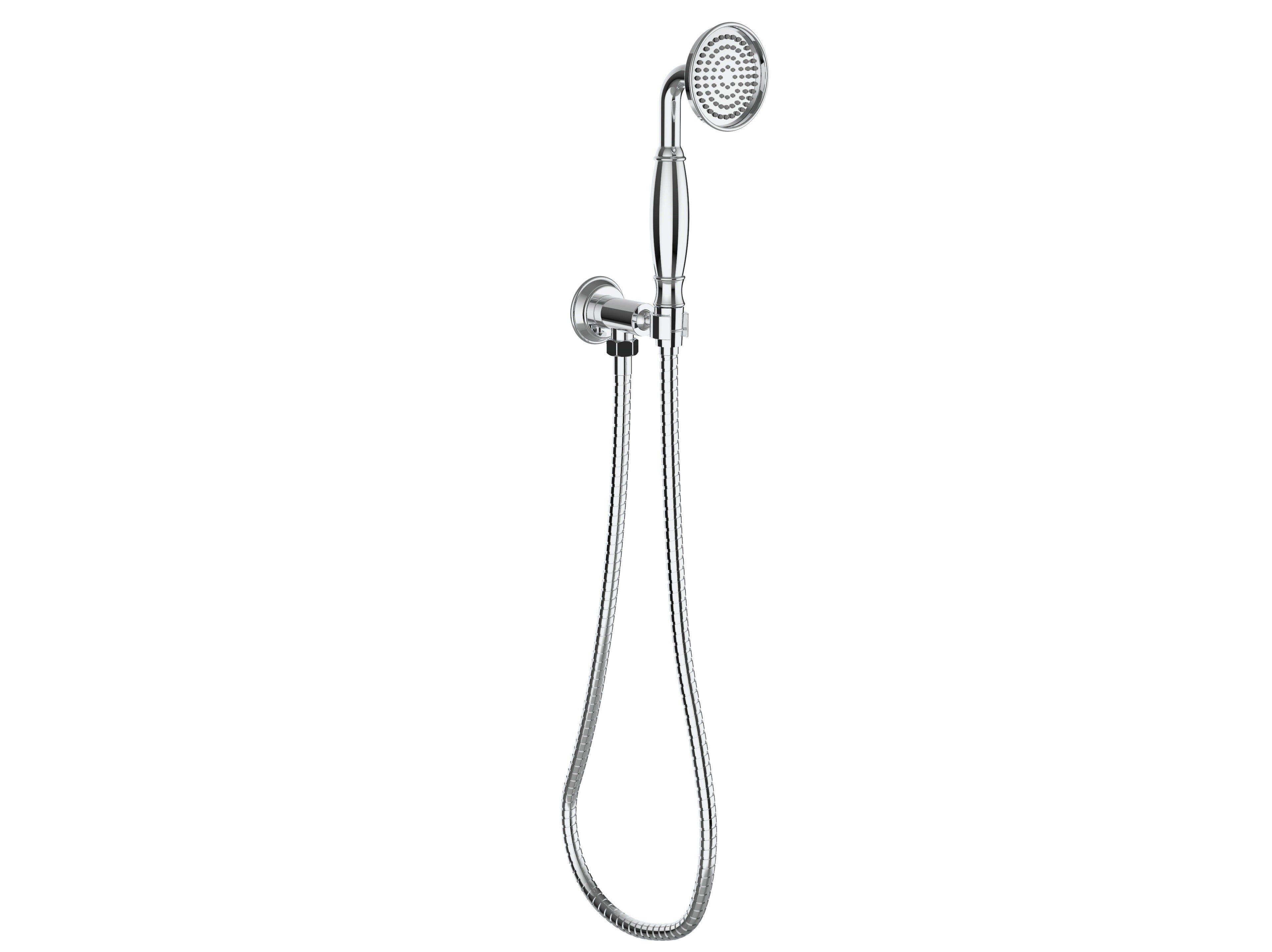 IKON CLASICO HAND SHOWER ON WALL OUTLET BRACKET CHROME