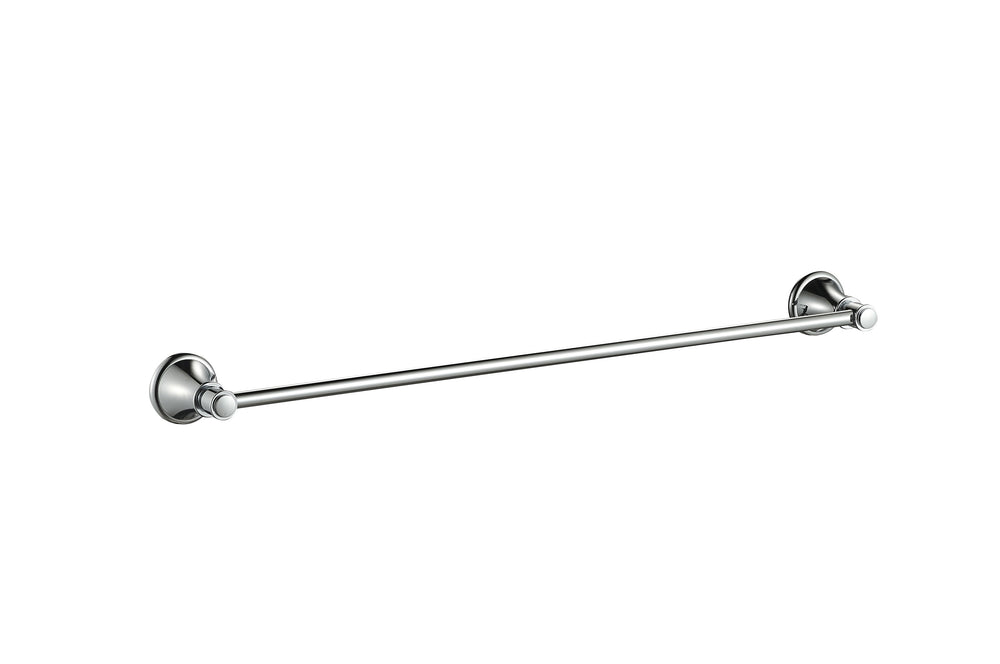 IKON CLASICO NON-HEATED SINGLE TOWEL RAIL MATTE BLACK 600MM