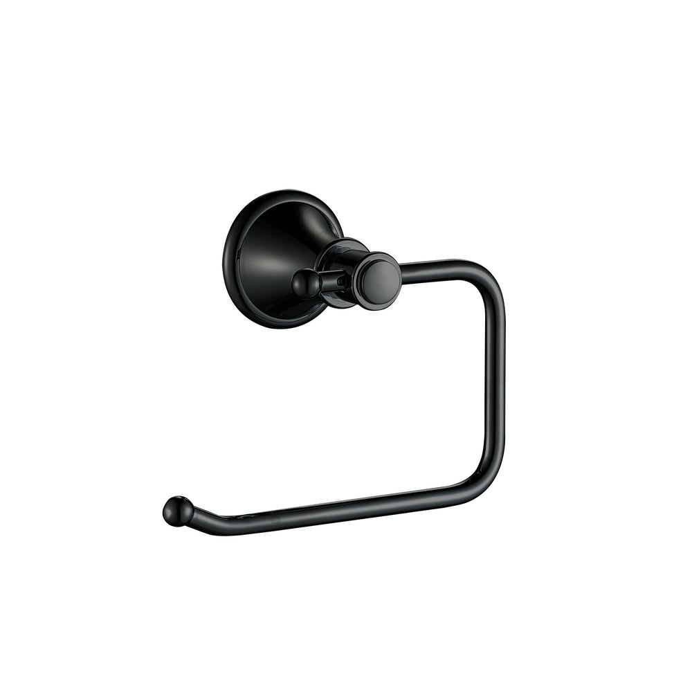 IKON CLASICO TOILET ROLL HOLDER MATTE BLACK 144MM