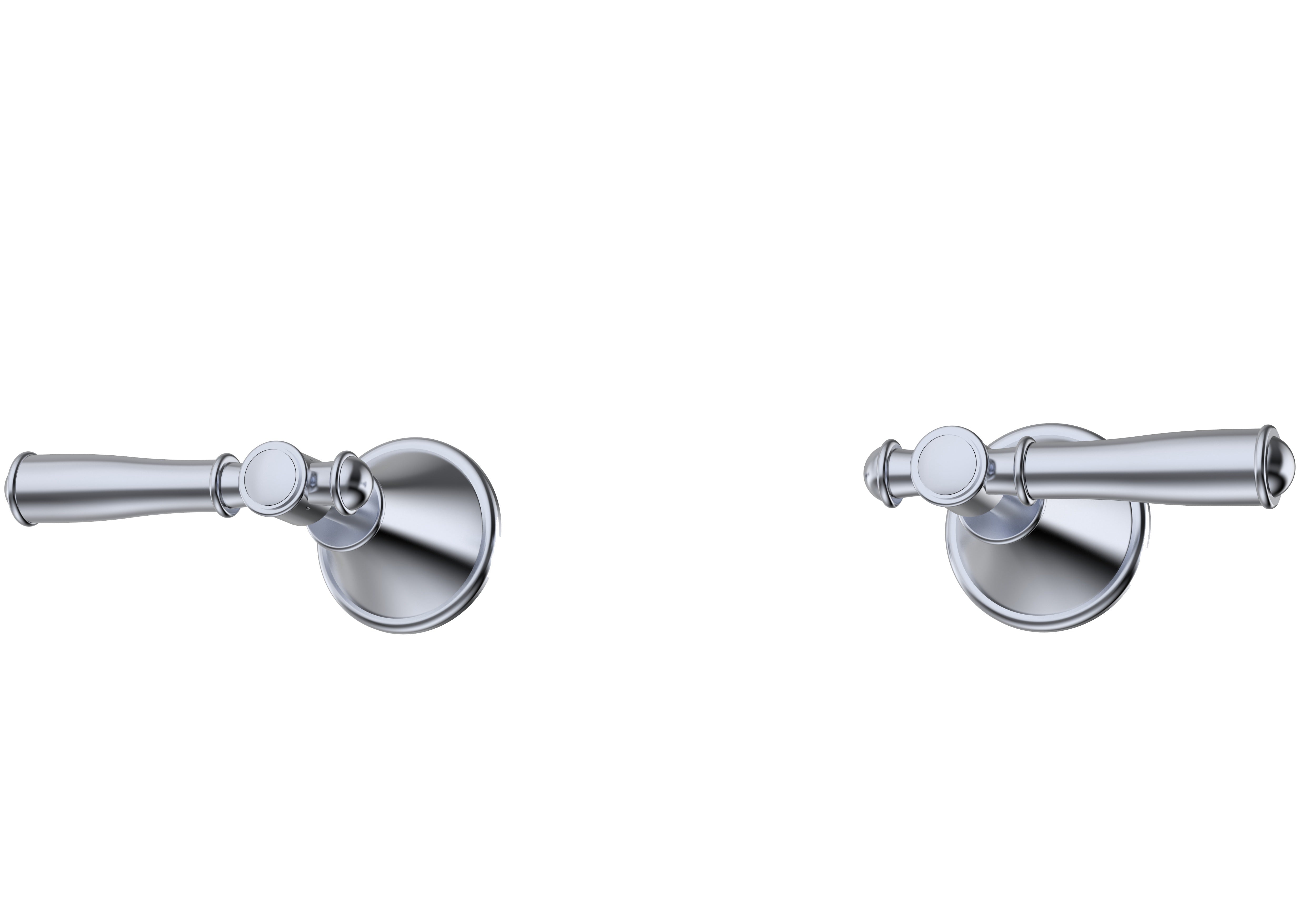 IKON CLASICO WALL TOP ASSEMBLIES CHROME (BRASS HANDLE)