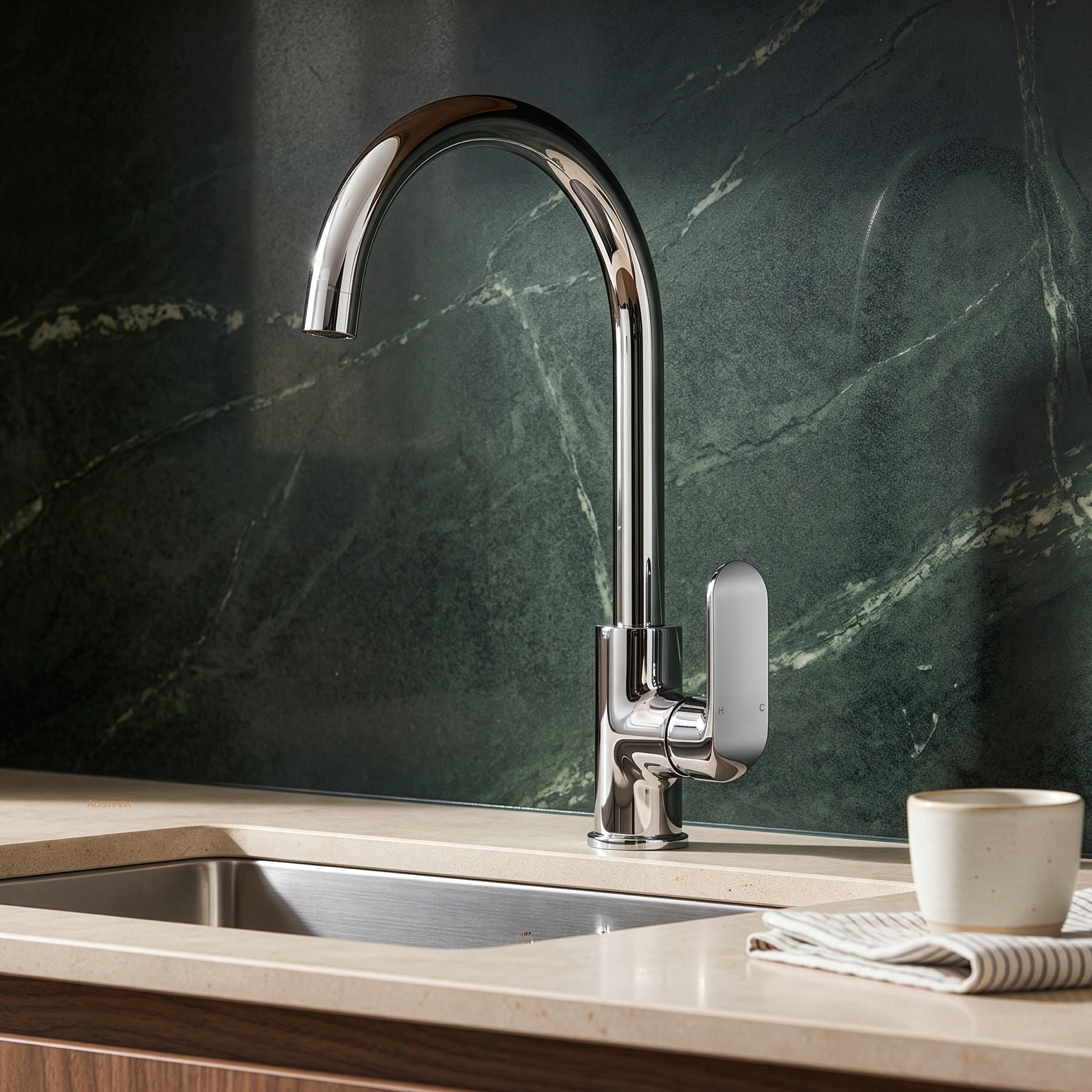 IKON KARA SINK MIXER 425MM CHROME