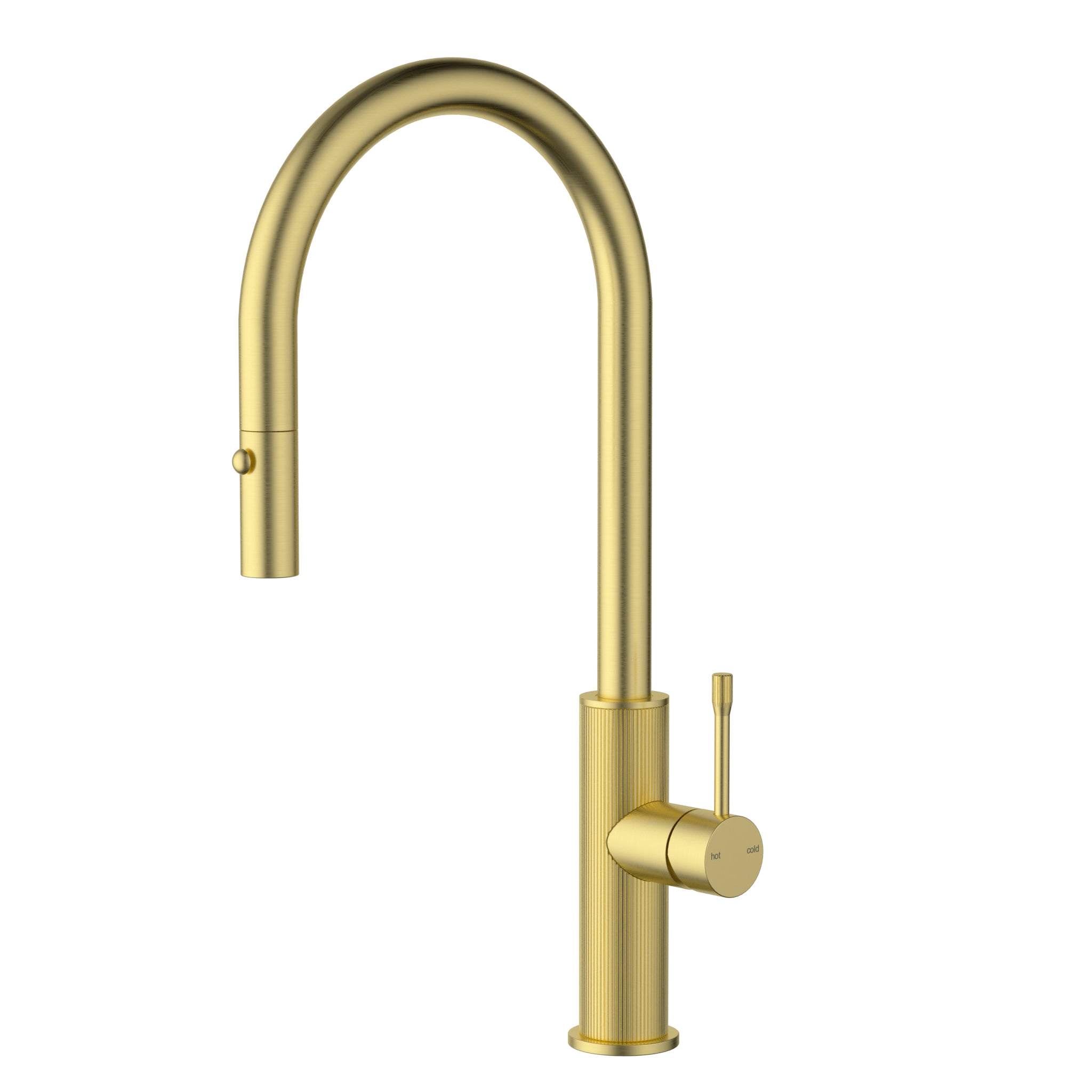 IKON LINIE LEAD FREE PULL OUT SINK MIXER 440MM BRUSHED GOLD