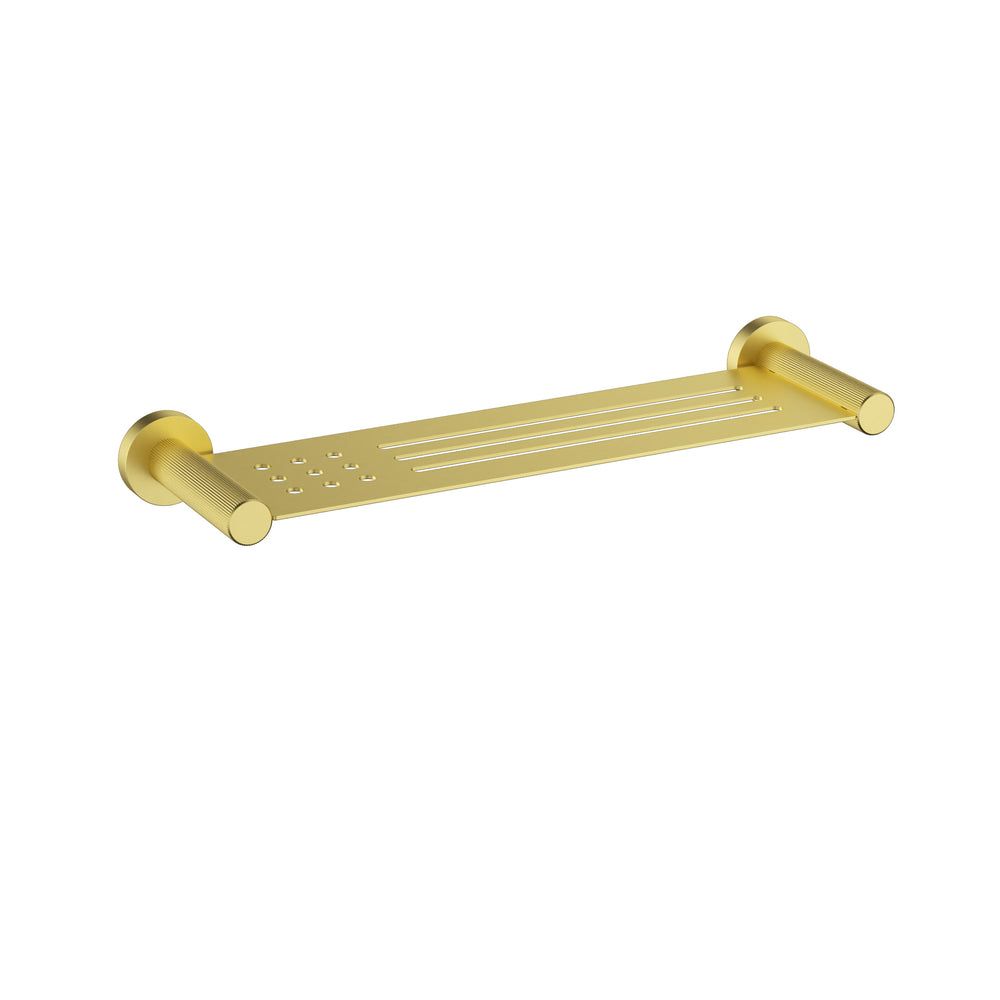 IKON LINIE METAL SHELF 362MM BRUSHED GOLD