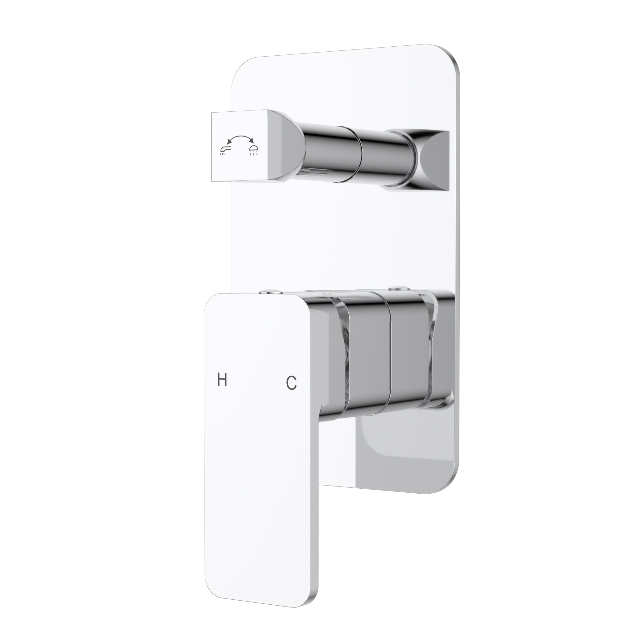 IKON NOVA WALL MIXER DIVERTER 150MM CHROME