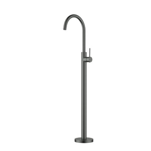 IKON OTUS SLIMLINE FREESTANDING BATH MIXER 1059MM MATTE BLACK