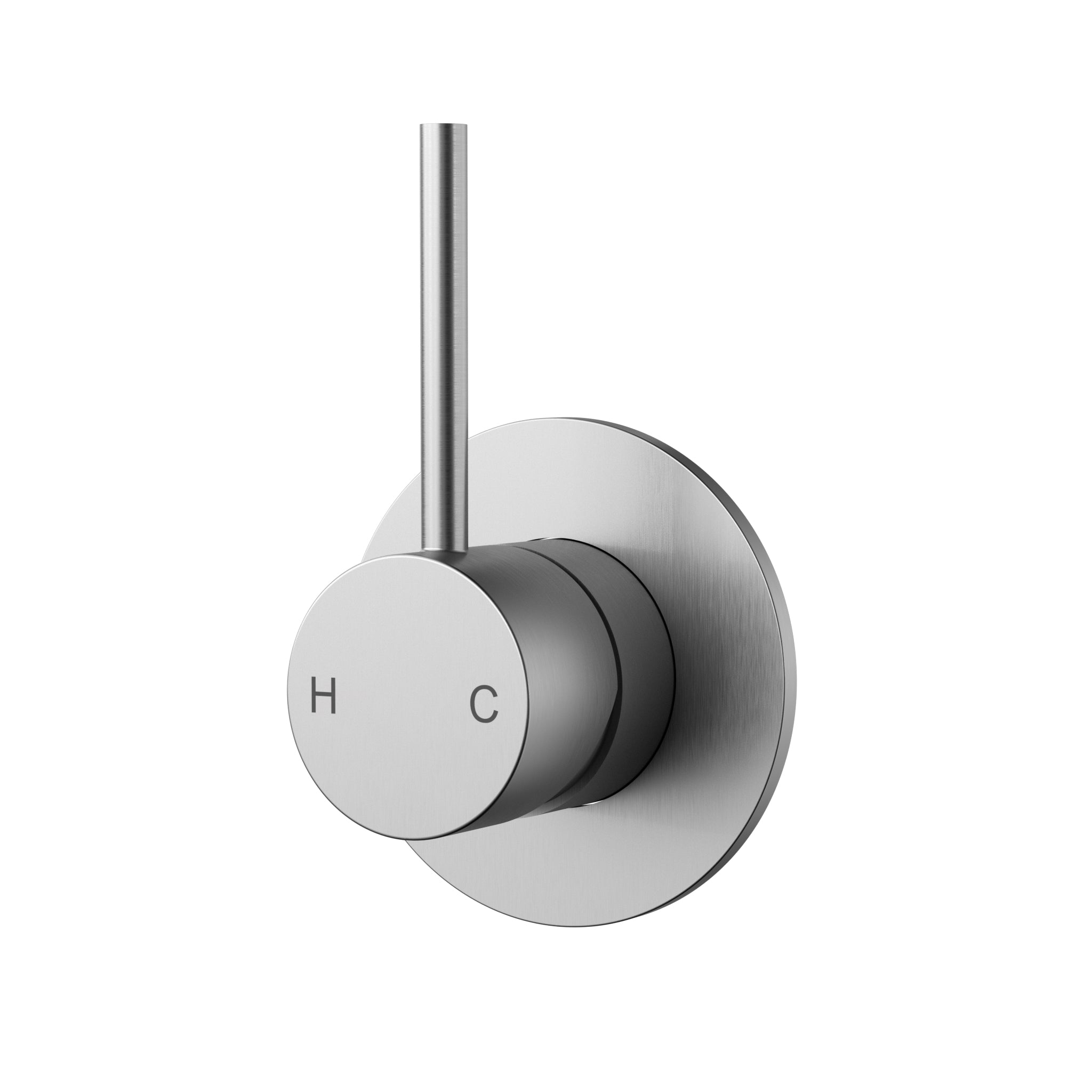 IKON OTUS SLIMLINE LEVER UP WALL MIXER TRIM KIT WITH BODY STAINLESS STEEL