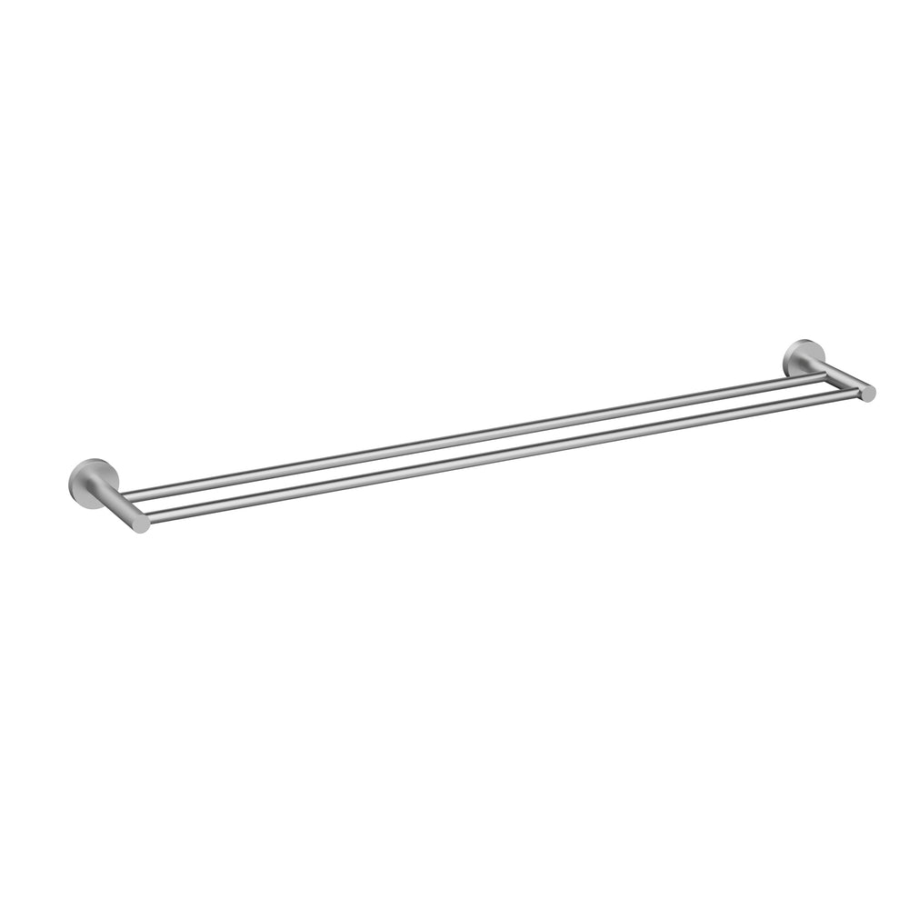 IKON OTUS SLIMLINE SS304 NON-HEATED DOUBLE TOWEL RAIL 900MM STAINLESS STEEL