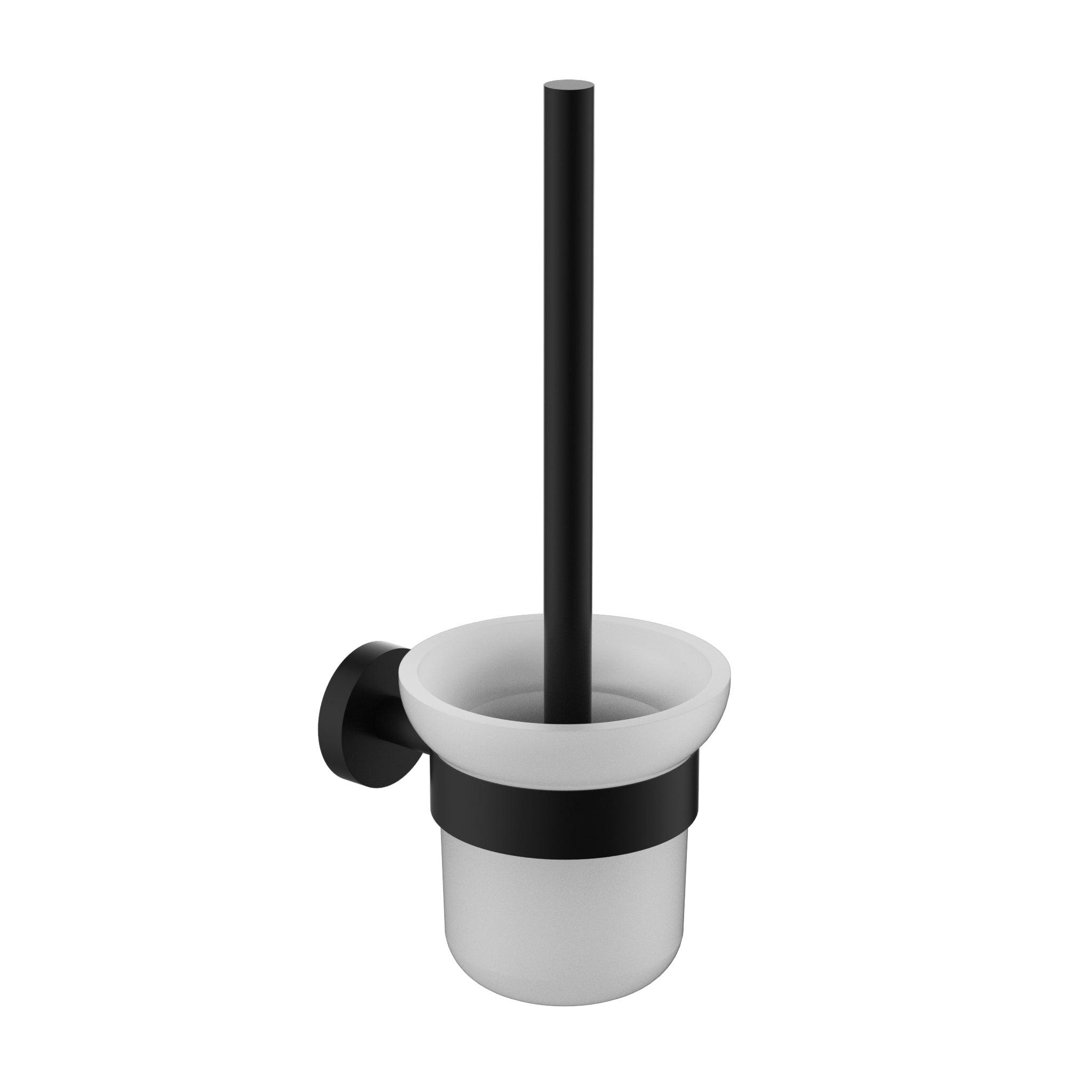 IKON OTUS SLIMLINE SS304 TOILET BRUSH SET 350MM MATTE BLACK