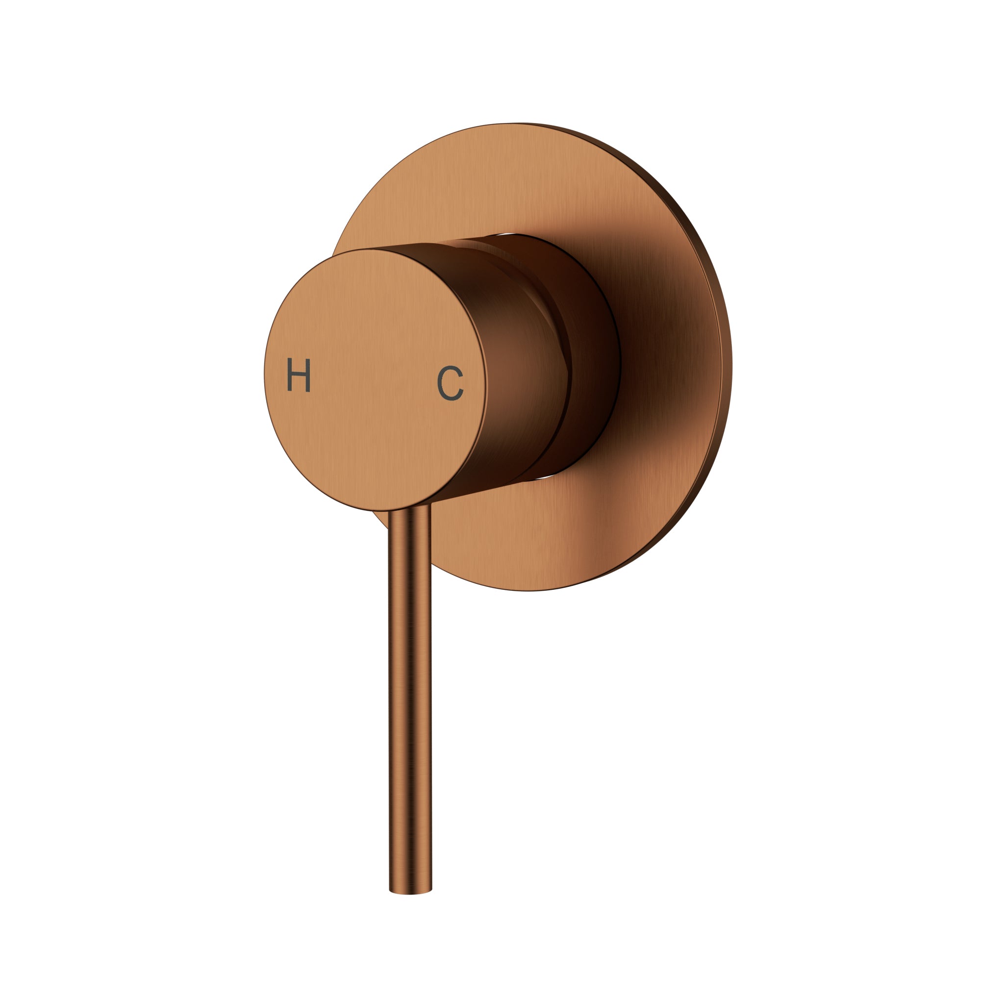 IKON OTUS SLIMLINE WALL MIXER TRIM KIT WITH BODY BRUSHED COPPER