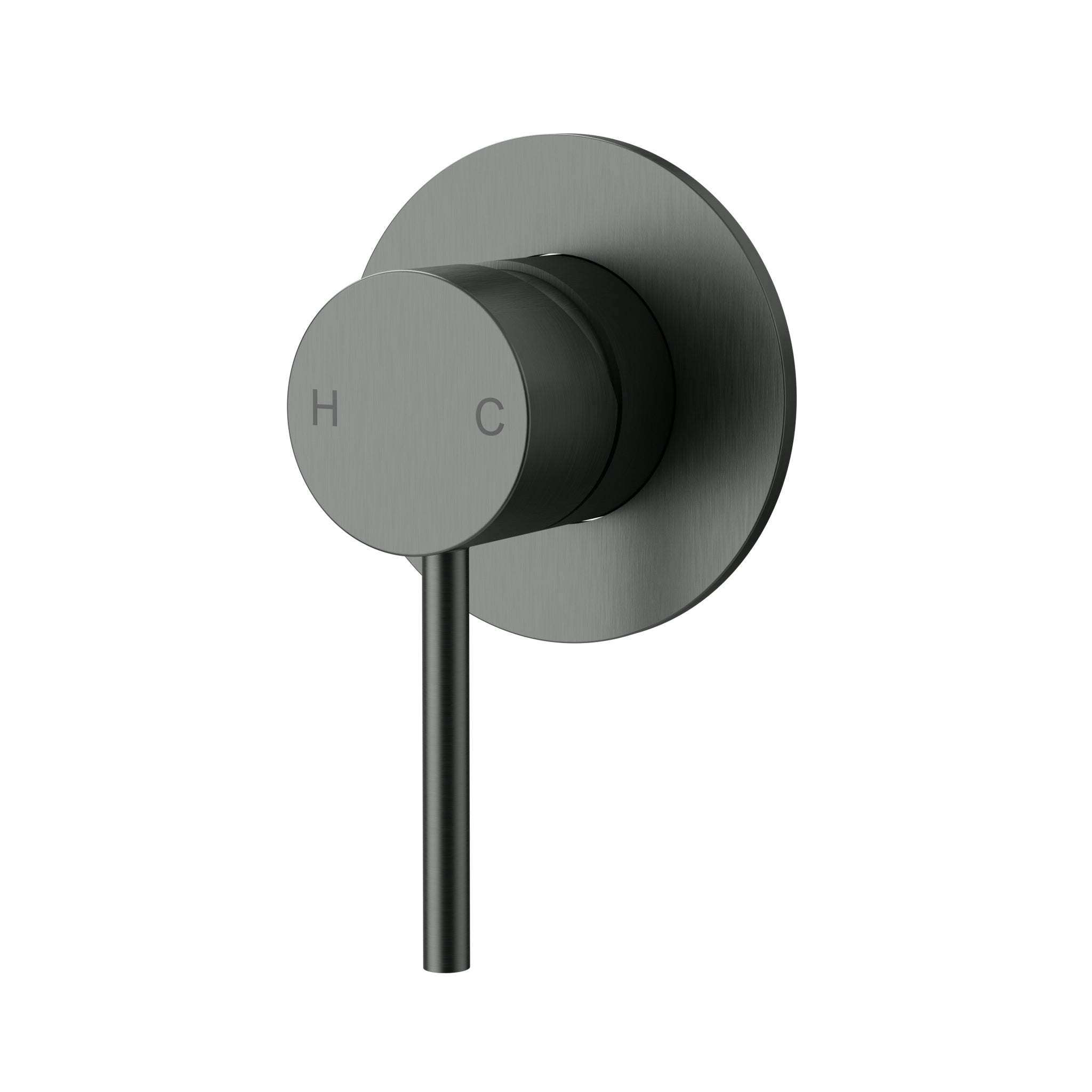 IKON OTUS SLIMLINE WALL MIXER TRIM KIT WITH BODY GUN METAL