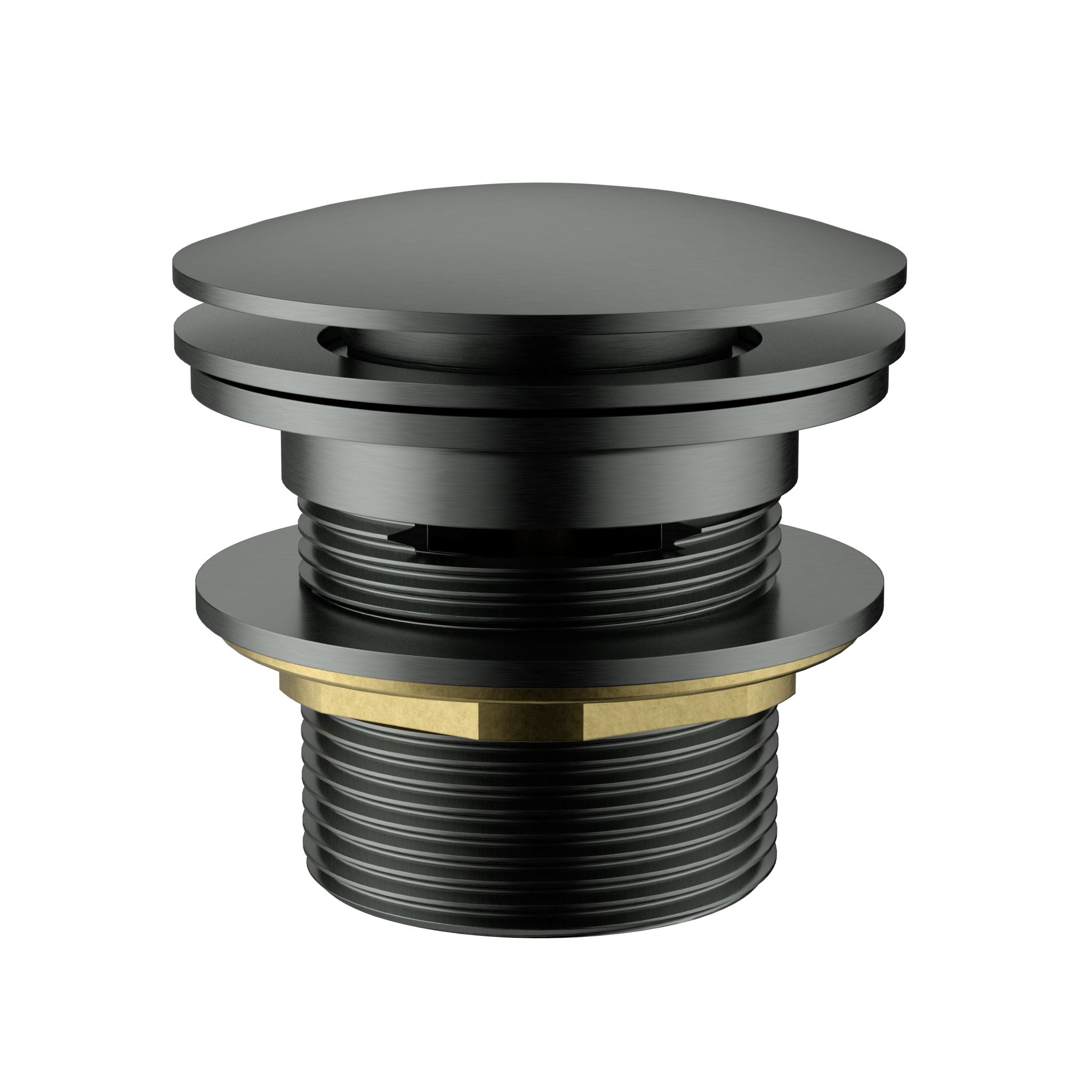 IKON POP-UP PLUG WITH REMOVABLE AND OVERFLOW WASTE BATH GUNMETAL