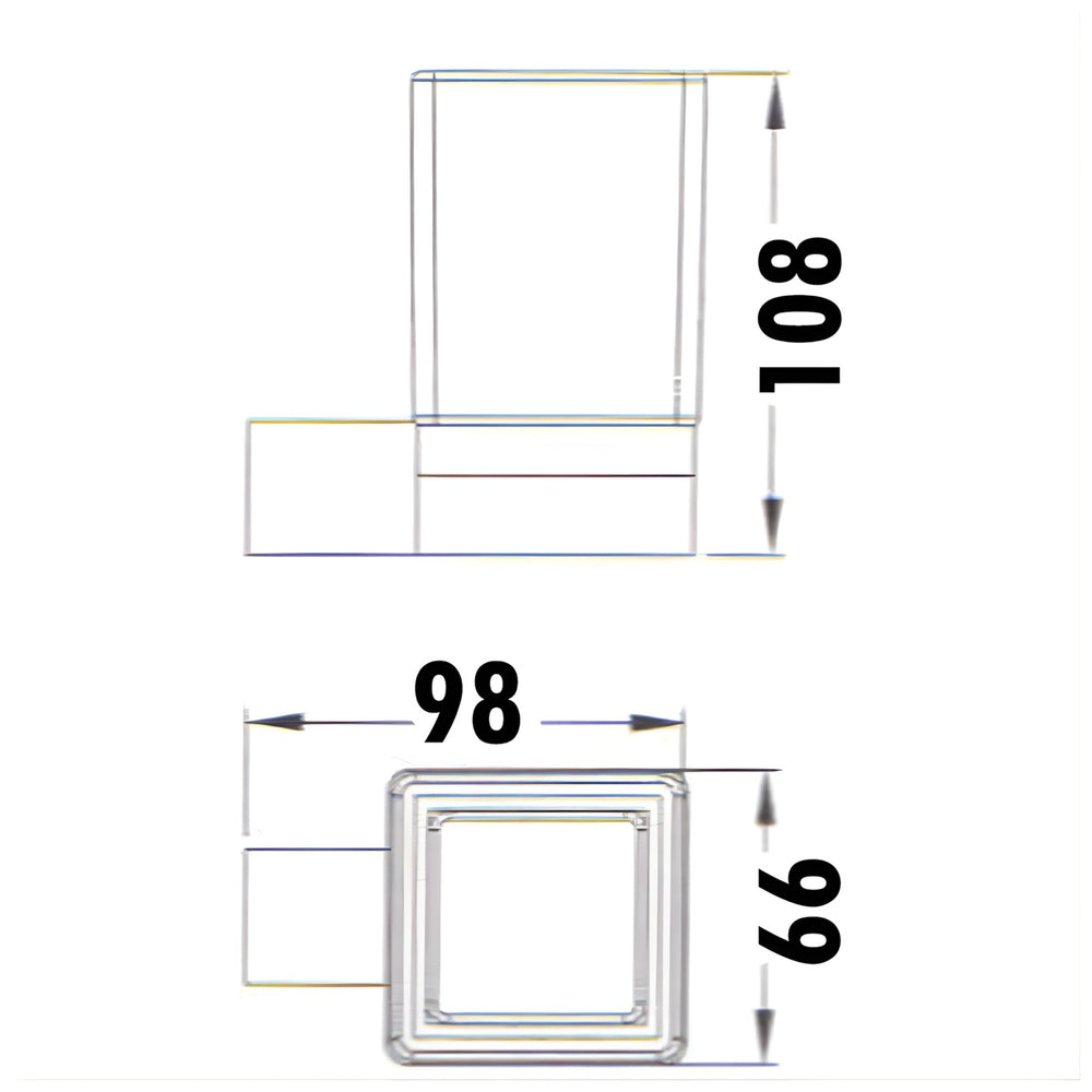 IKON ROSA SINGLE TUMBLER HOLDER 108MM CHROME